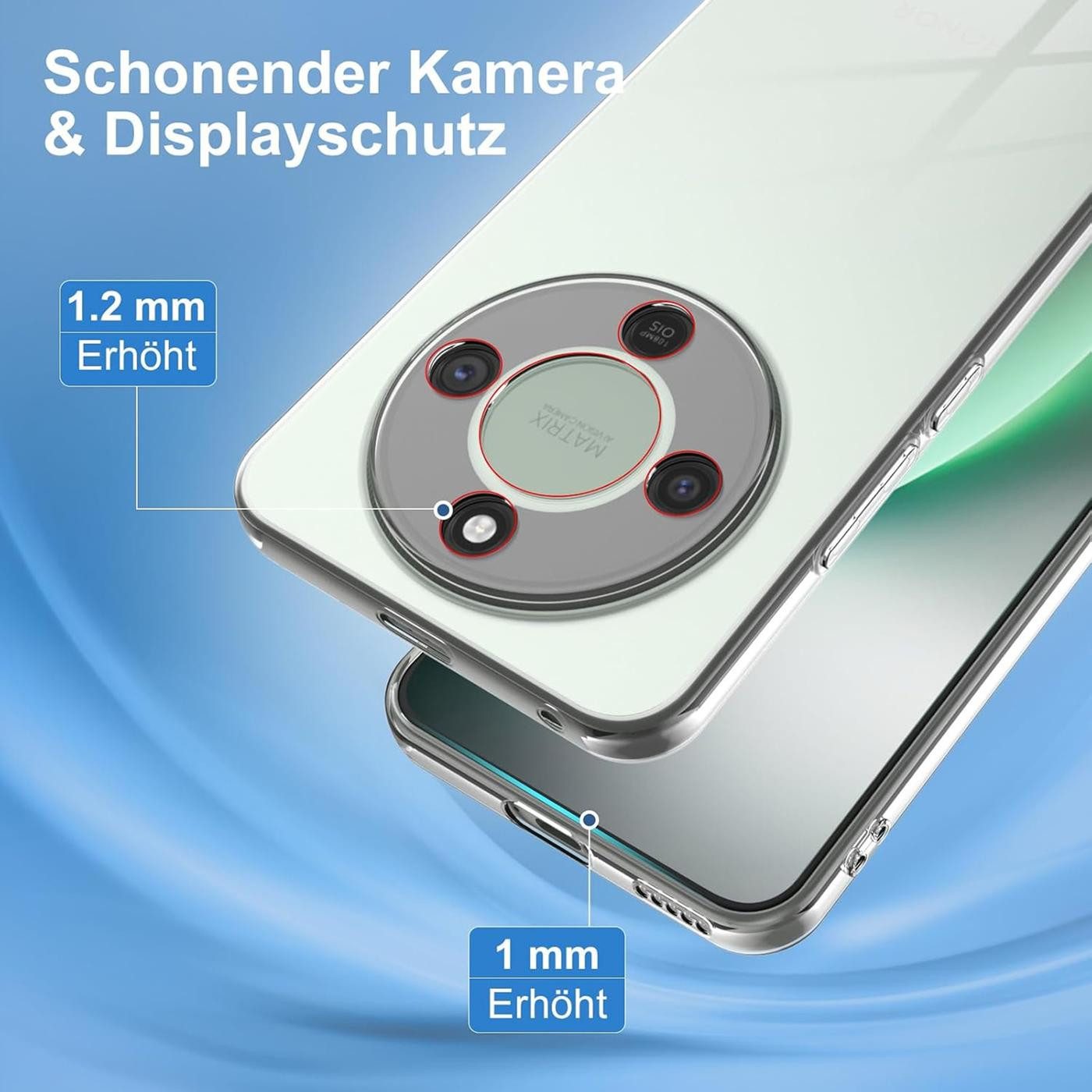 CoolGadget Handyhülle Transparent Ultra Slim Case für Honor Magic8 Lite 6,79 Zoll, Silikon Hülle Dünne Schutzhülle für Honor Magic 8 Lite Hülle – Bild 2 von 5