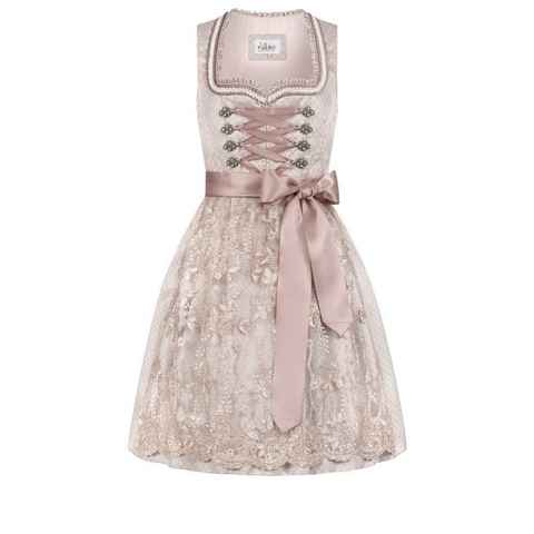 Nübler Dirndl Mini-Dirndl Tessa in Taupe von Nübler