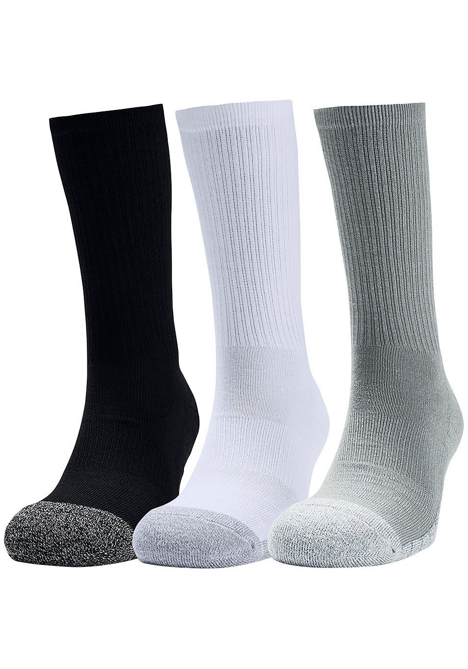 Under Armour® Tennissocken UA HEATGEAR (Packung, 3-Paar) Grey CREW 3PK