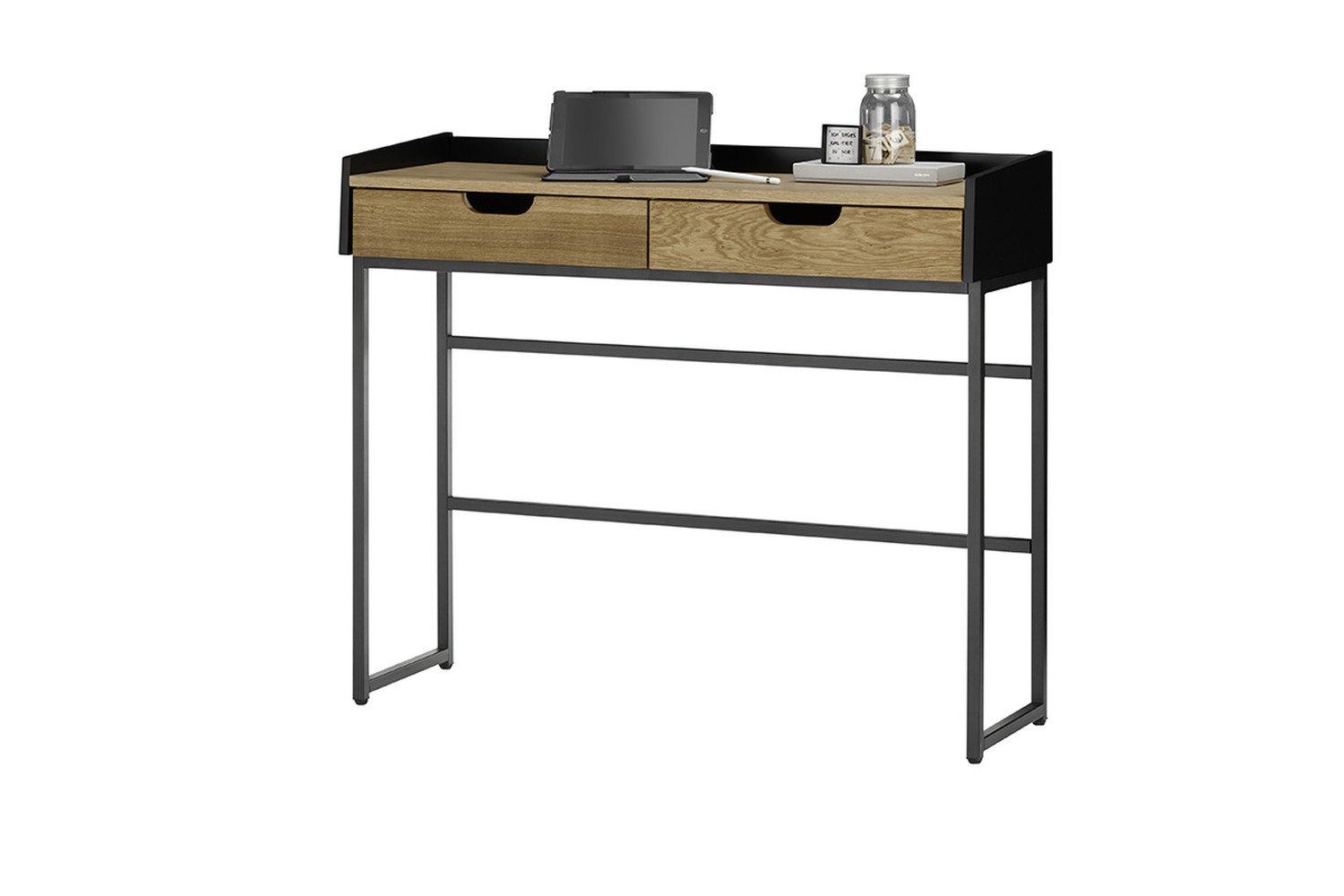 MCA furniture Konsole in Holz, HWP/ Eiche furniert - 100x84x35cm (BxHxT)