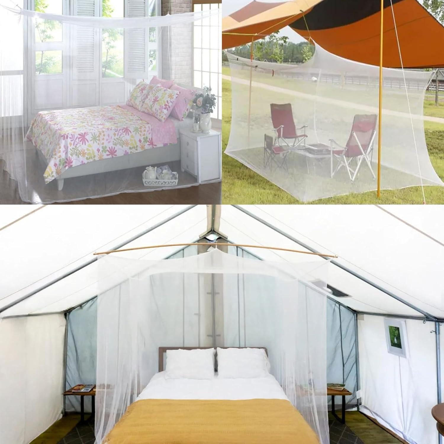 LuxusKollektion Insektenschutz-Vorhang Moskitonetz Bett Doppelbett 200x200x220cm Zuhause 220 X 200 X 200cm