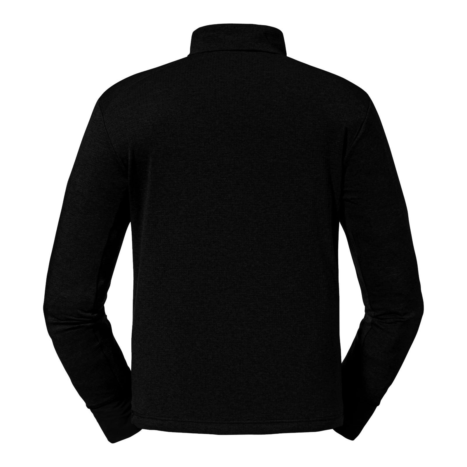 Fleece black Schöffel mit M Fleecejacke 9990 elastischen Ärmelbündchen Jacket Rotwand