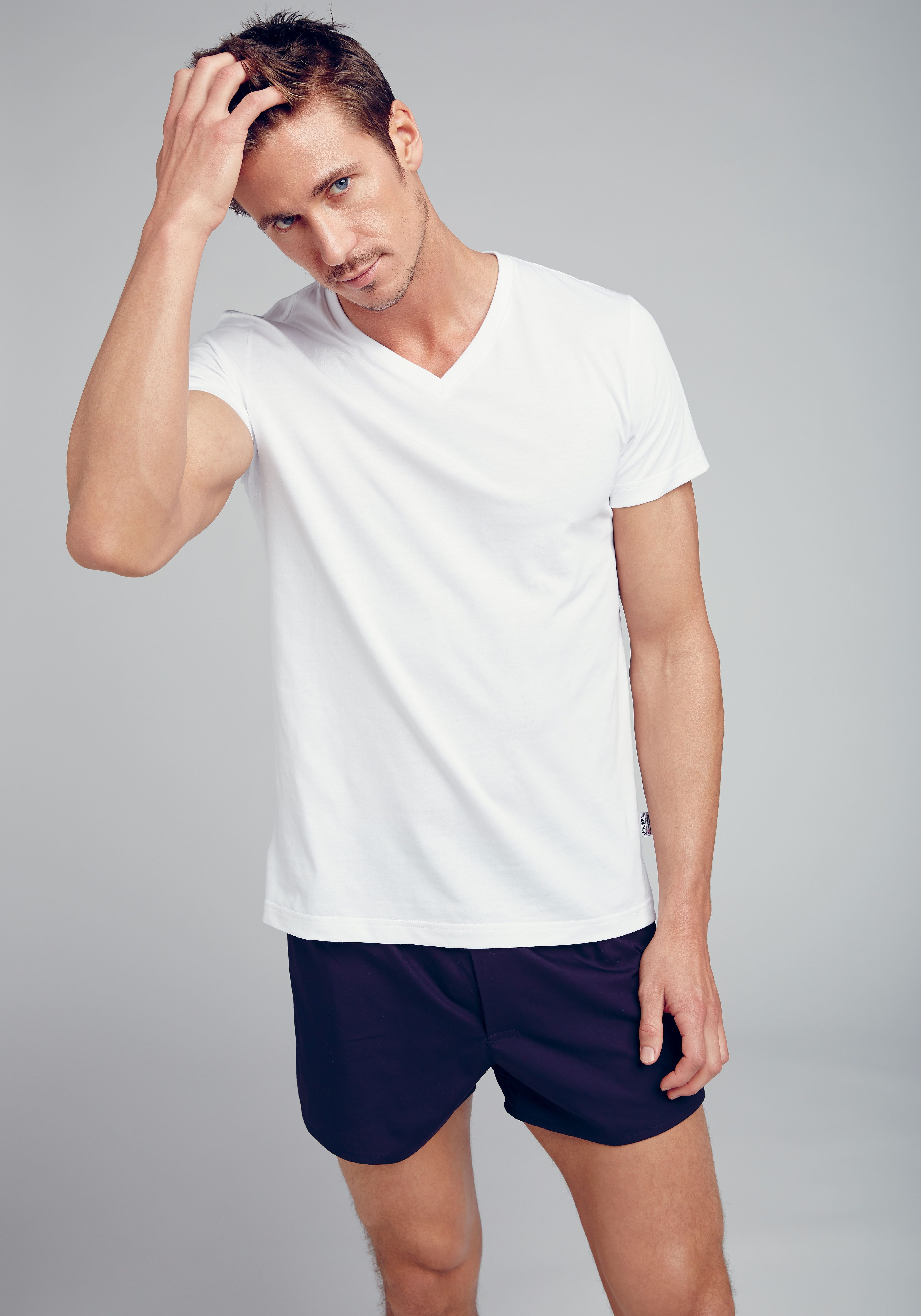 Jockey V-Shirt American V-Neck Shirt (2er Pack) lockere Passform, flache Nä günstig online kaufen