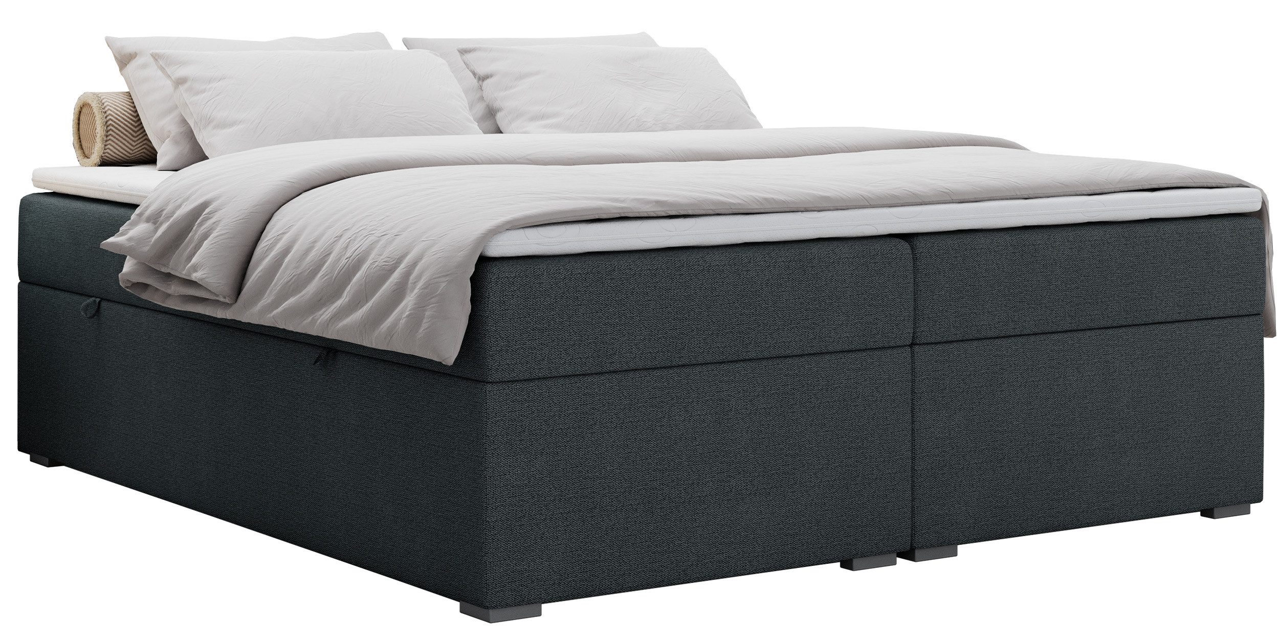 MKS MÖBEL Boxspringbett BESS (Set, Packung, Zwei Bettkästen, T30-Schaum, 7 günstig online kaufen