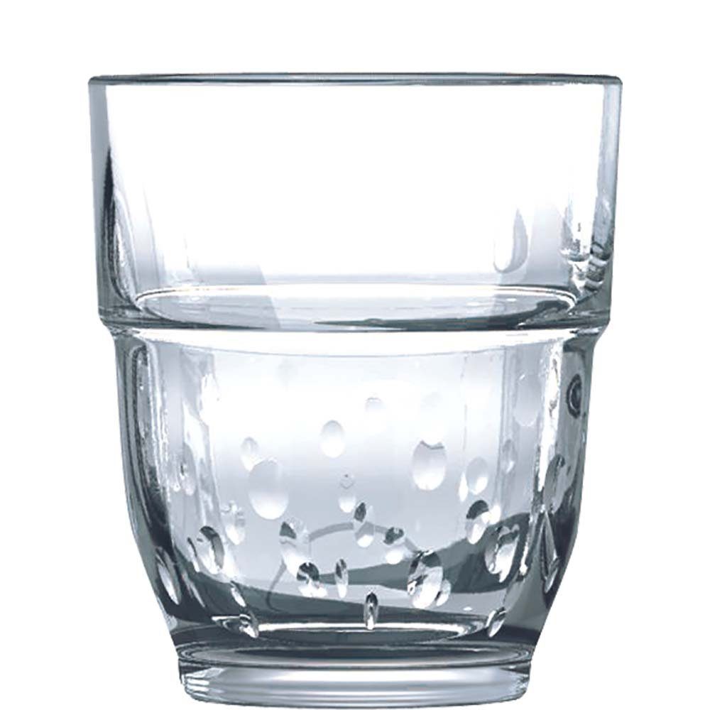 gehärtet, Arcoroc Tumbler-Glas Glas Tumbler Stacky stapelbar Glas gehärtet 6 Stück Oxygene, Trinkglas transparent 160ml