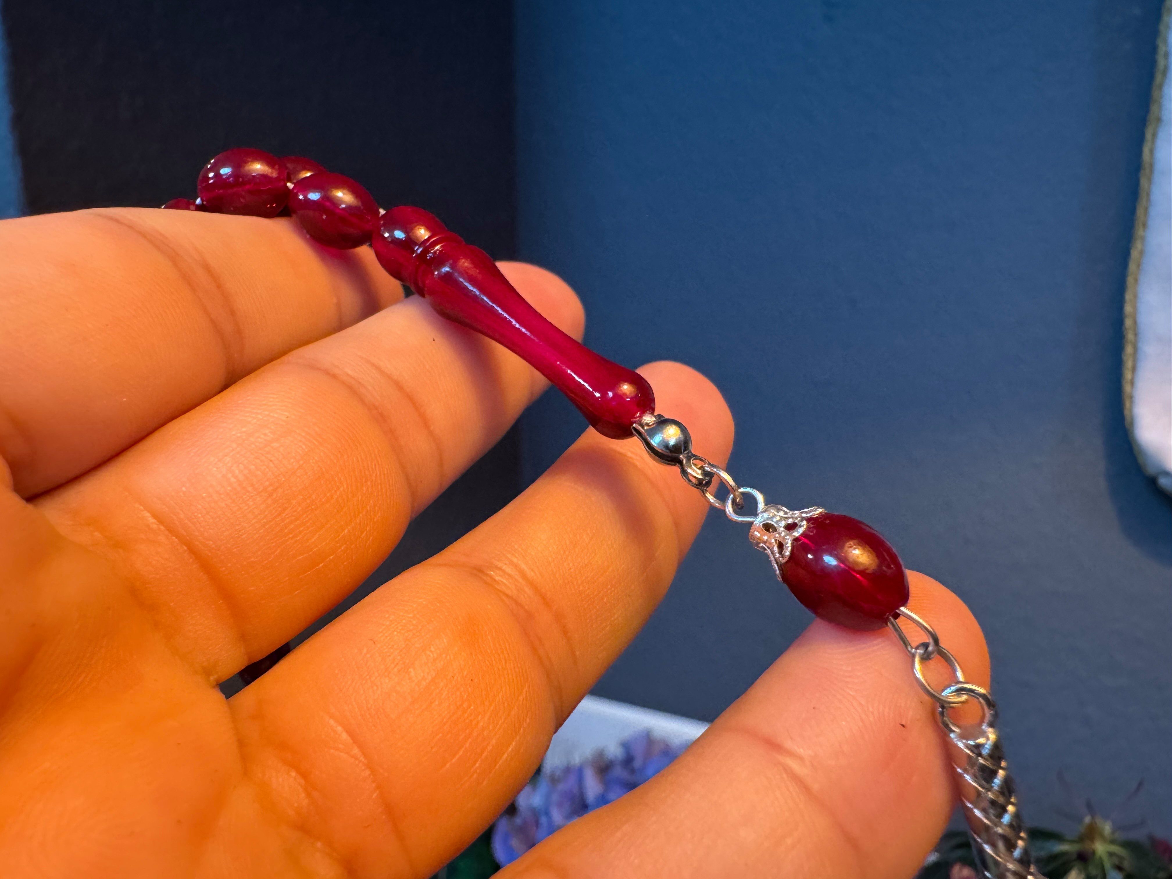 TesbihBid Kettenanhänger Osmanli dunkelrote Gebetskette (Bakalite günstig online kaufen