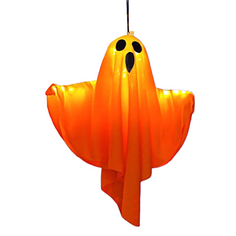Coonoor Вешалки для украшений Halloween Geister Dekorationsanhänger, Halloween Dekoration, Geister LED Anhänger, Gruselige Dekorationsanhänger