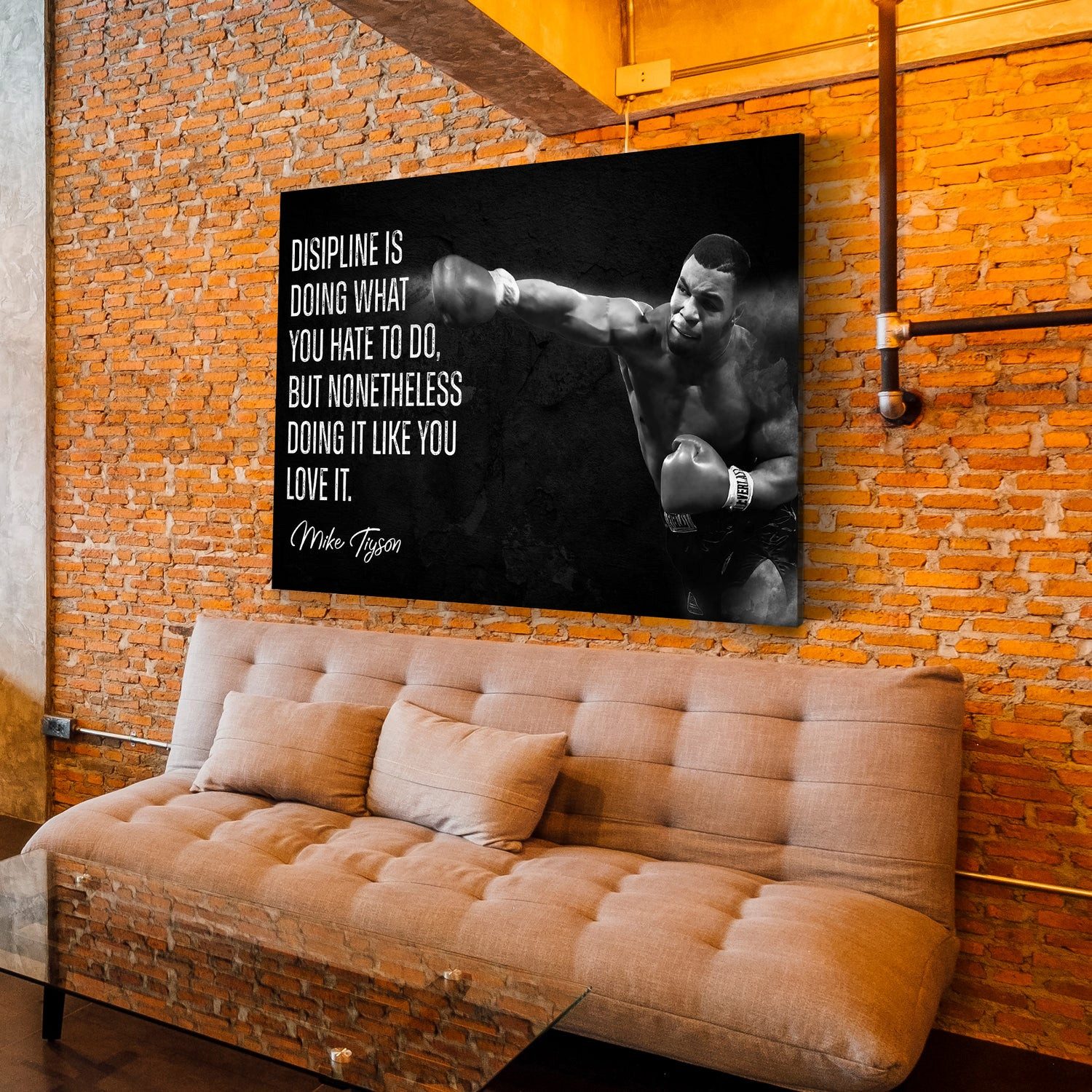 Artedinoi Leinwandbild Tyson Style Wandbild Boxer Leinwandbild Kunst XXL Deko, Boxer, Porträt