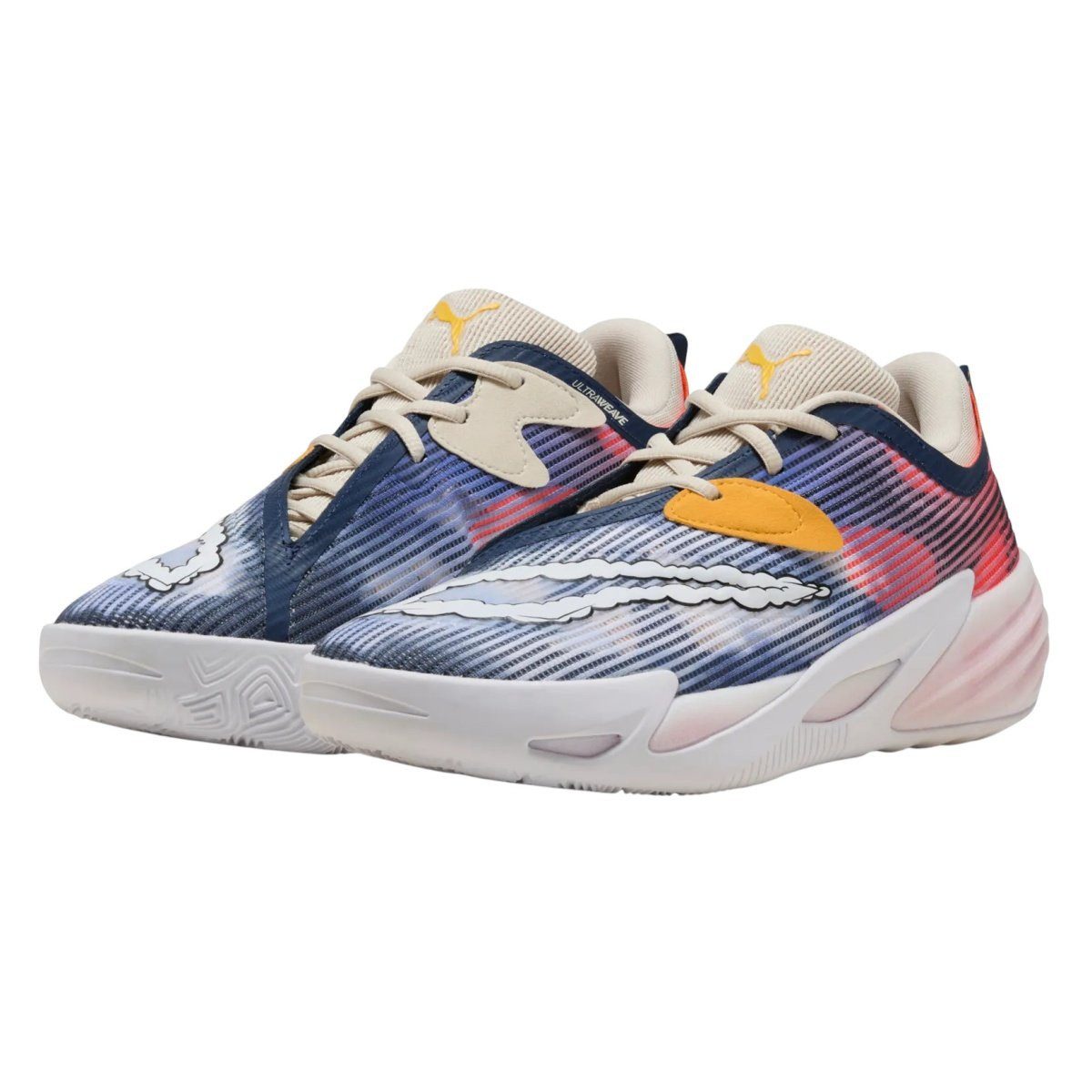 PUMA Hallen-Indoorschuhe All-Pro Nitro™ 2 Hooptopia (Basketball) blau/bunt Badmintonschuh