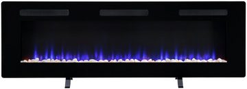 Dimplex Elektrokamin Sierra 60", schwarz,mit Heizung, Fernbedienung, App, Optiflame® Flammeneffekt