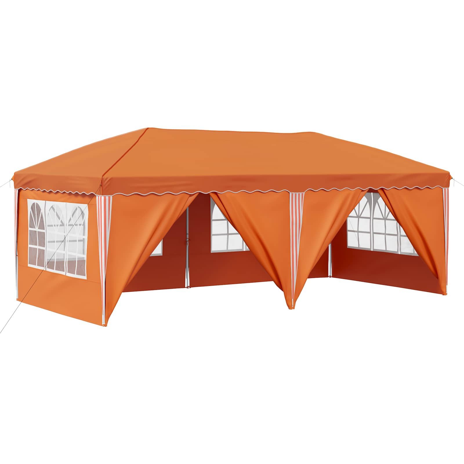 vidaXL Partyzelt Pop-up Partyzelt 575 x 288 x 245 cm Orange