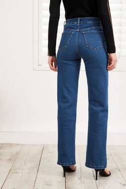 Next Push-up-Jeans Weit geschnittene Jeans mit Utility-Tasche (1-tlg)