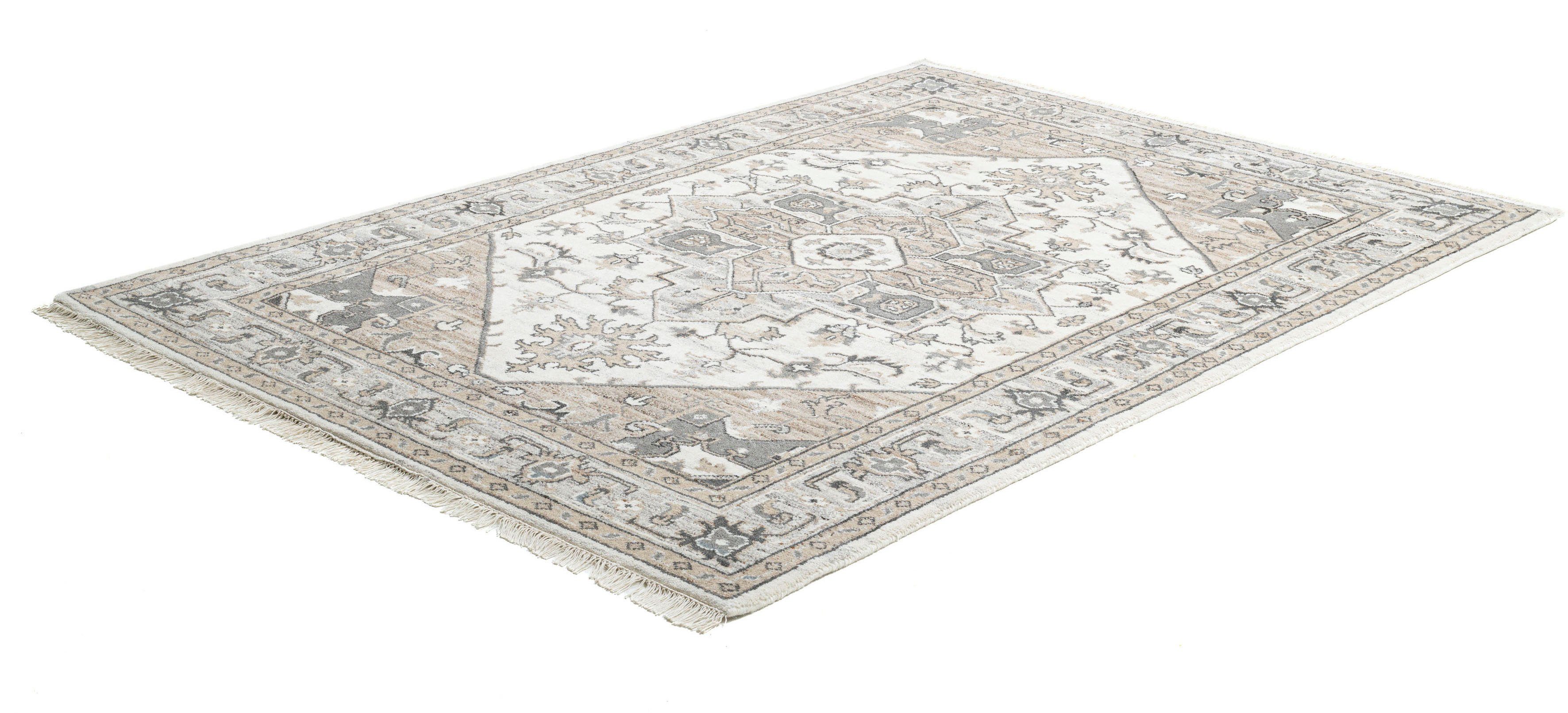 THEKO Wollteppich Versian 877, handgeknüpft, rechteckig, Höhe: 10 mm, reine Wolle, orientalisches Design, Wohnzimmer
