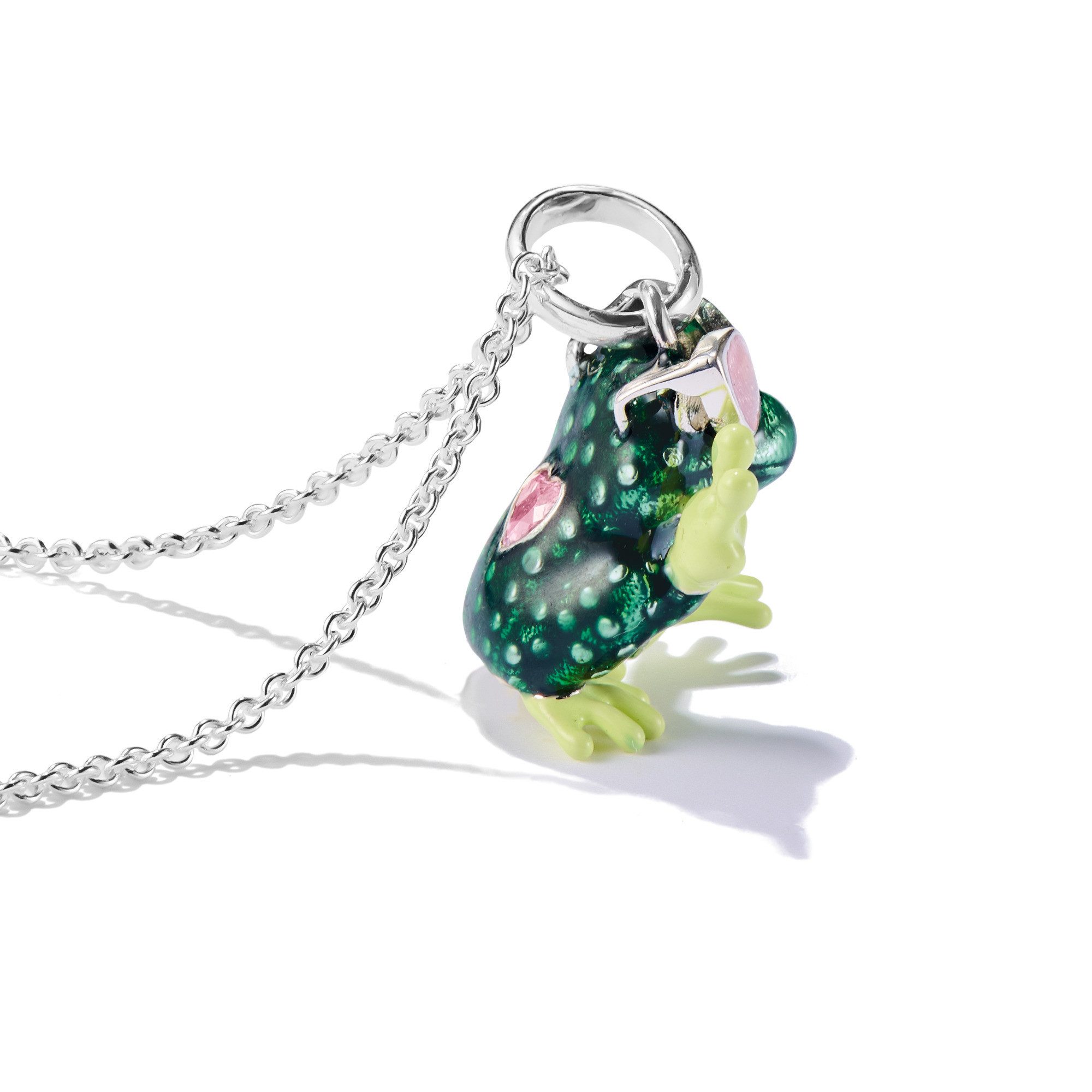 THOMAS SABO Kette mit Anhänger Froschkette, mit Zirkonia (synth)