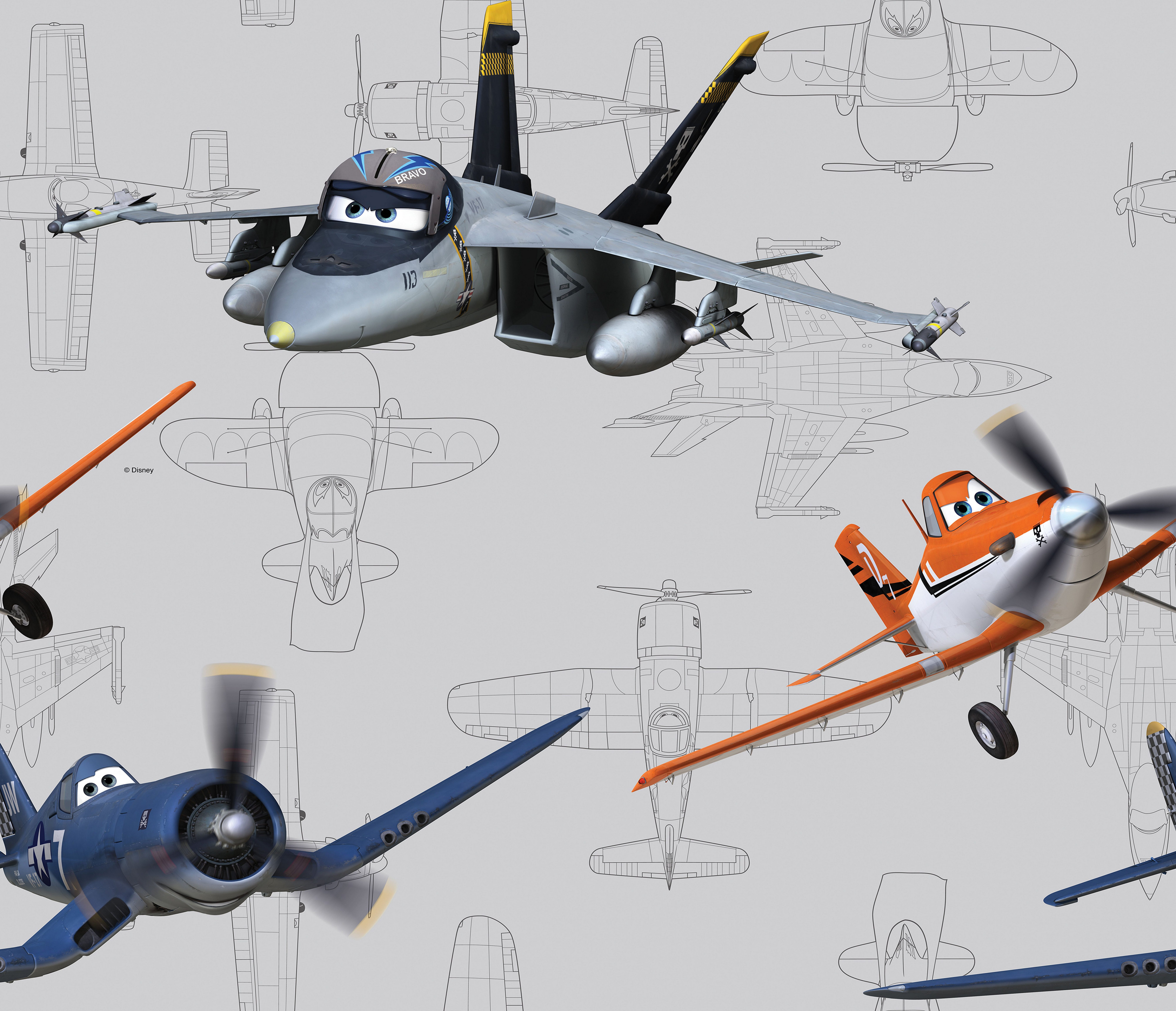 Wirth Schiebegardine Planes Echo (1 St), Paneelwagen, verdunkelnd, Satin, Disney
