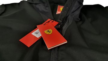 Ferrari Softshelljacke official Damen Hooded Jacke Sportjacke BLK 42674 mit Kapuze im Kragen Kapuze in Stehkragen