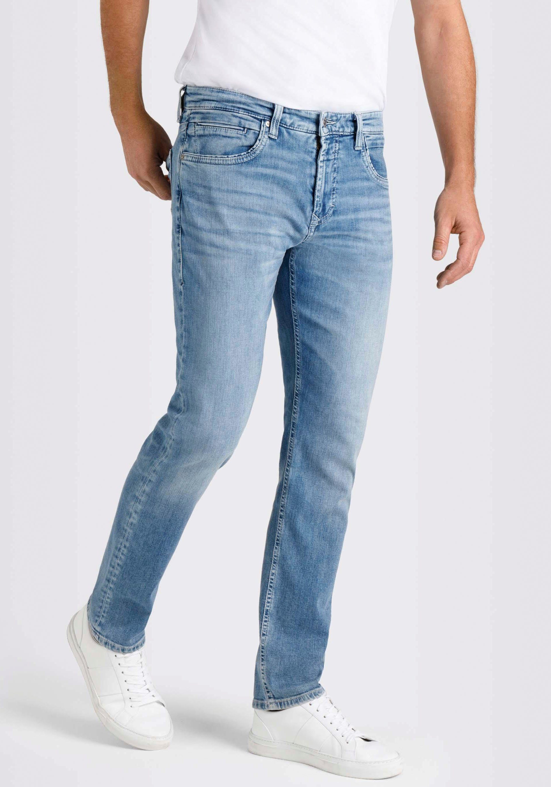 vintage Straight-Jeans Arne mid blue Pipe MAC
