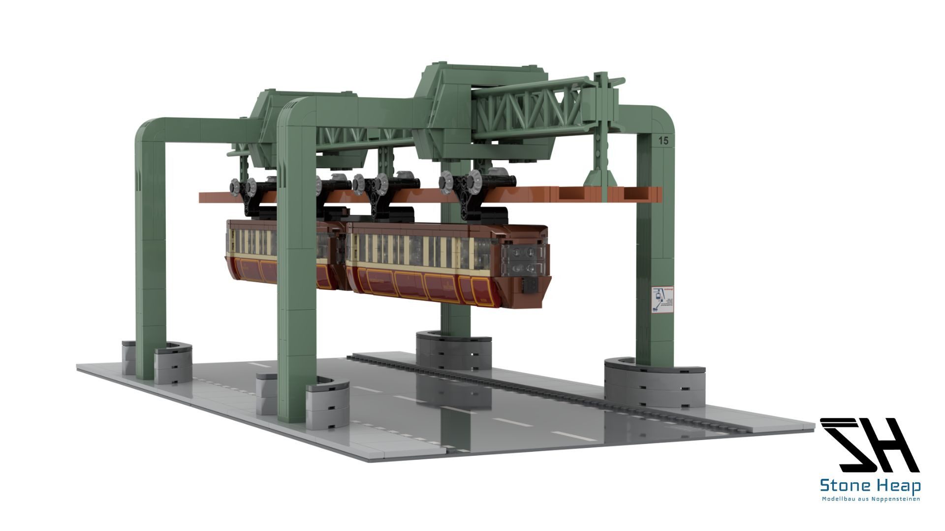 Stone Heap Stone Heap SH-8008 WU Schwebebahn Kaiserwagen Spielbausteine