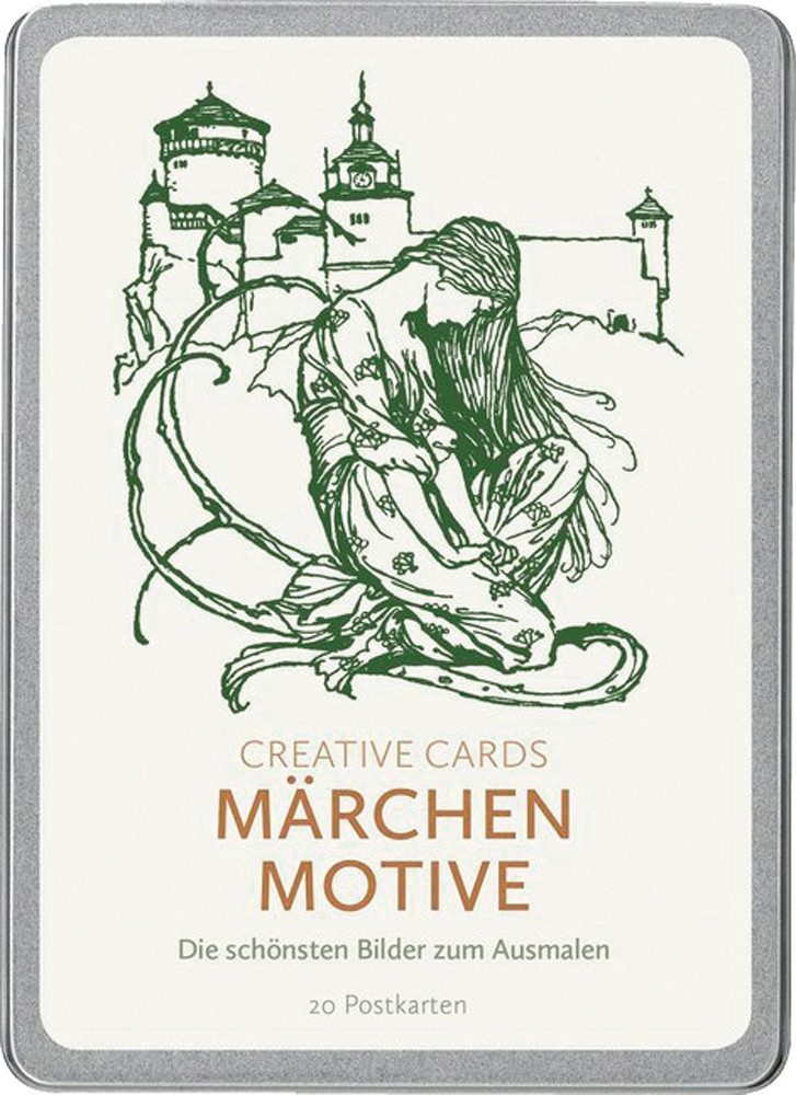 Papermoon Grußkarten Märchen-Motive (Creative Cards): Die schönsten Bilder zum Ausmalen