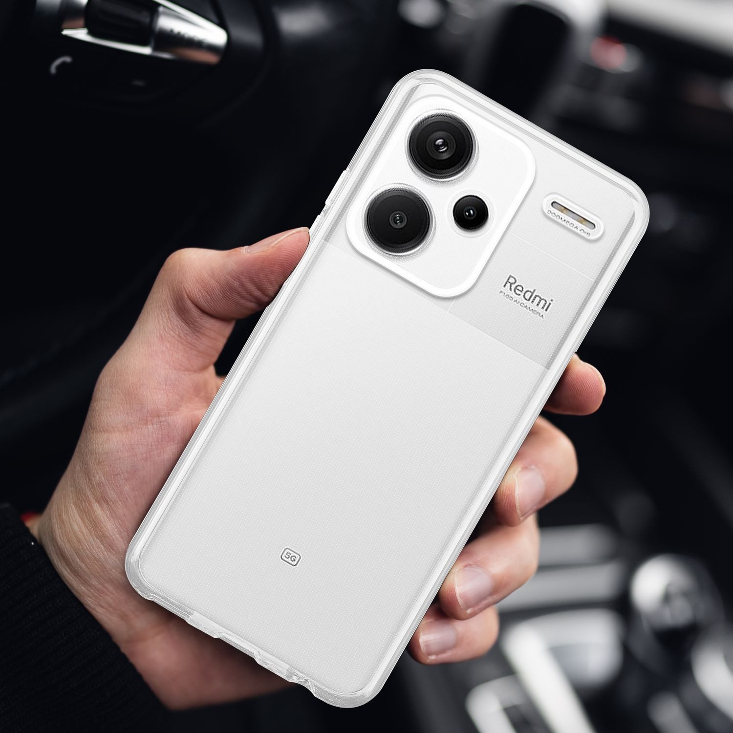 Cadorabo Handyhülle für Xiaomi RedMi Note 13 Pro Plus Hülle Xiaomi RedMi Note 13 Pro Plus, Hülle TPU Silikon Handy Schutzhülle Slim Transparent Case Cover – Bild 5 von 5
