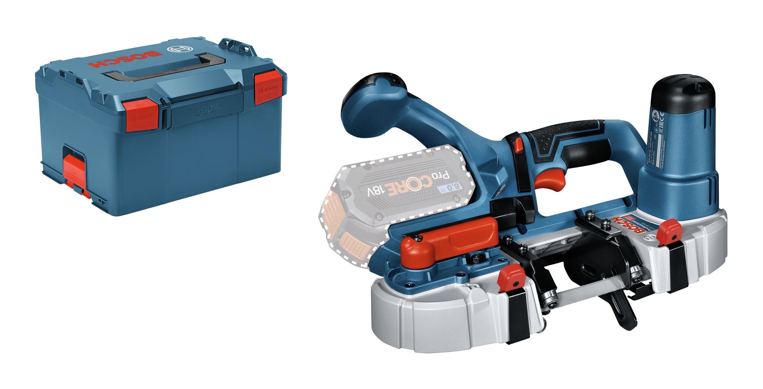 Bosch Professional Akku-Bandsäge GCB 18V-63, Ohne Akku - in L-BOXX 238