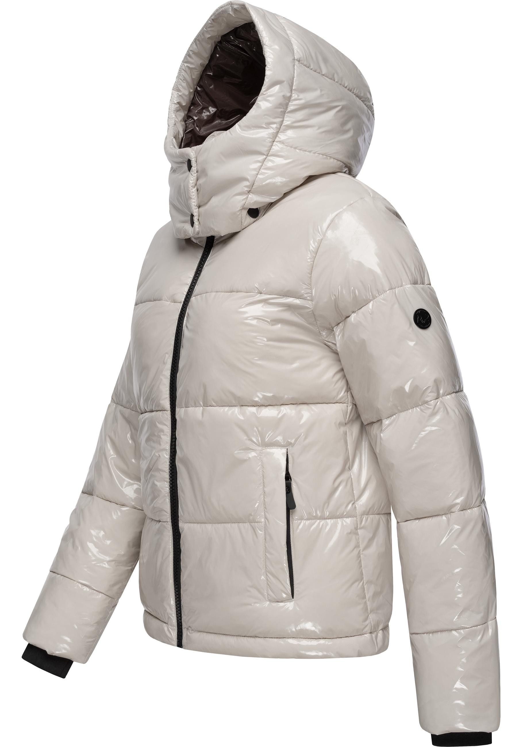 Ragwear Steppjacke Roobie super stylische, gänzende Damen Winterjacke