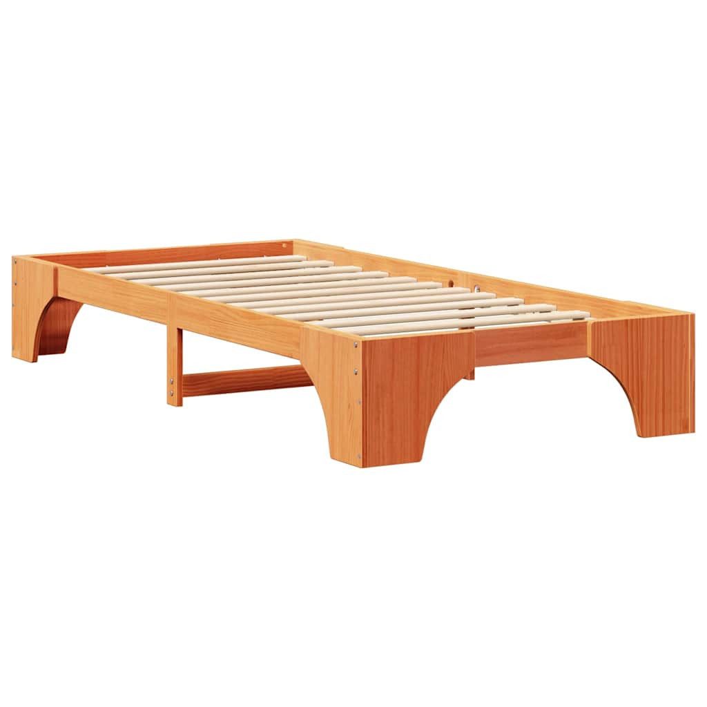 vidaXL Bett Bettgestell Wachsbraun 80 x günstig online kaufen