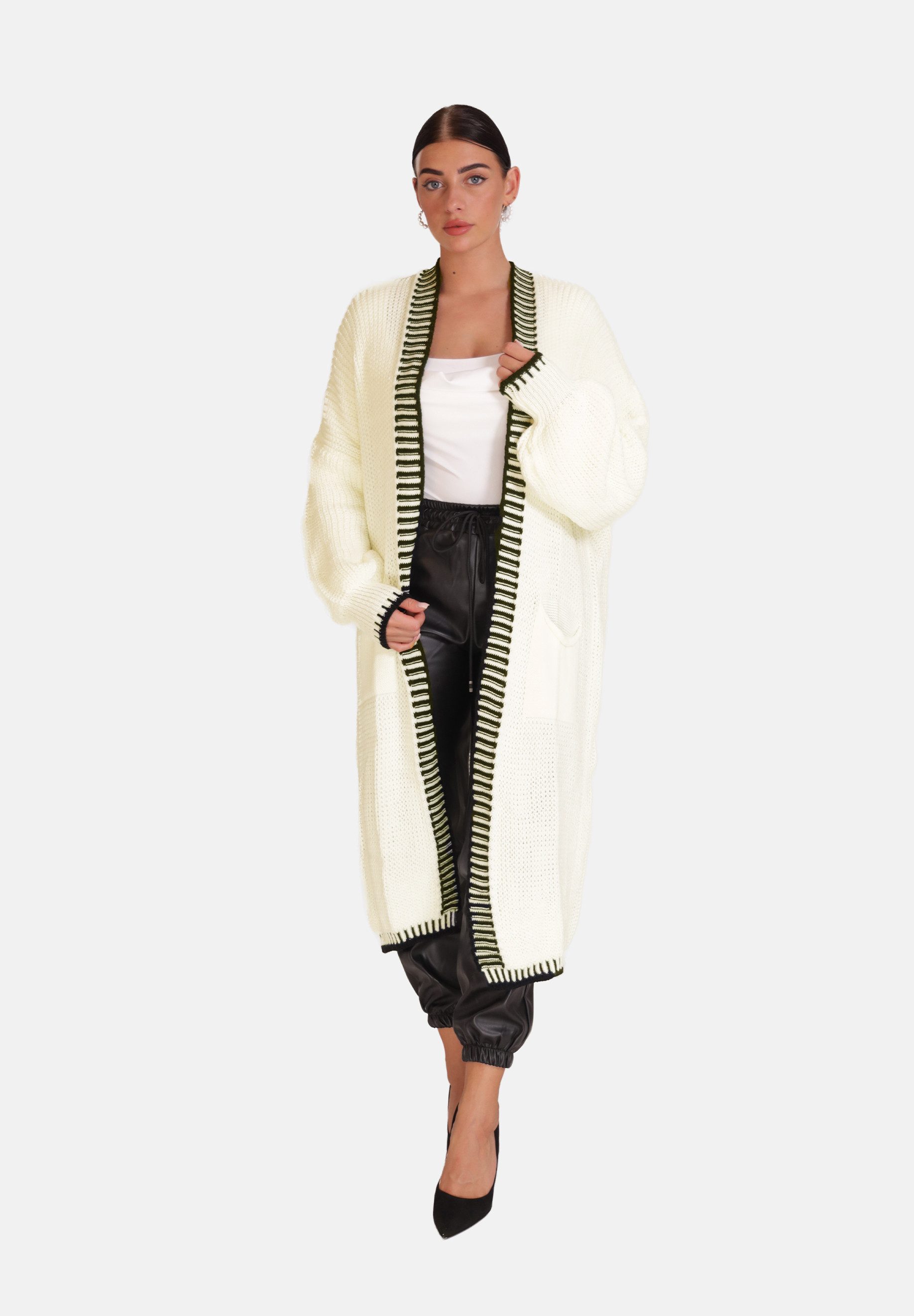 Elara Cardigan Elara Langer Damen Oversize günstig online kaufen