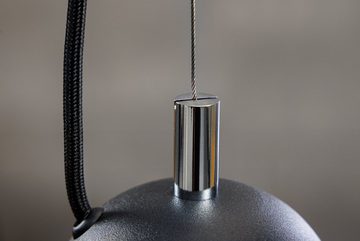 riess-ambiente Hängeleuchte STUDIO 55cm schwarz / silber, ohne Leuchtmittel, Wohnzimmer · Metall · Esszimmer · Industrial