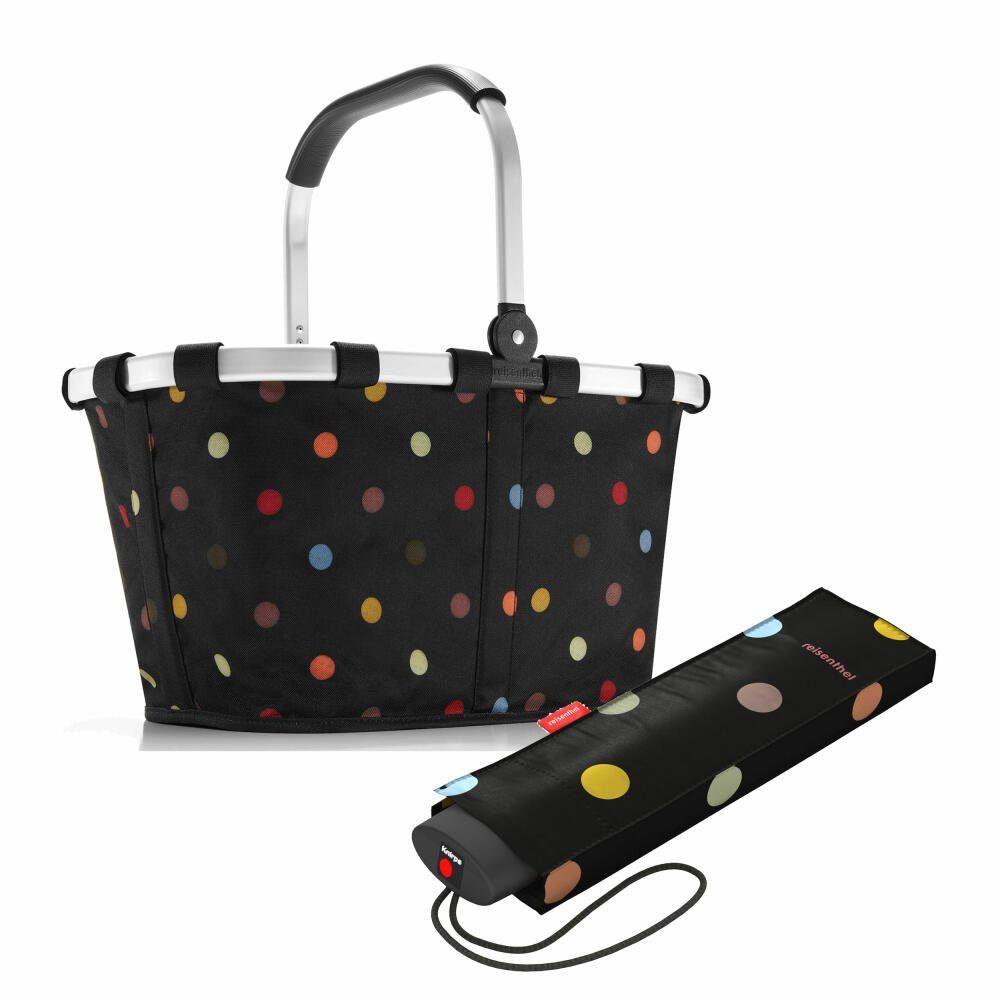 REISENTHEL® Einkaufskorb carrybag Set Dots, mit umbrella pocket mini