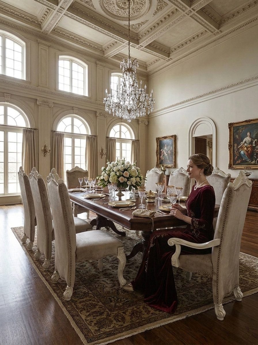 JVmoebel Esszimmerstuhl Klassischer Polsterstuhl Samt Premium mit geschnitzten Beinen Sofort (1 St), Aufwendige Handarbeits-Details und geschwungene Beine im Barockstil