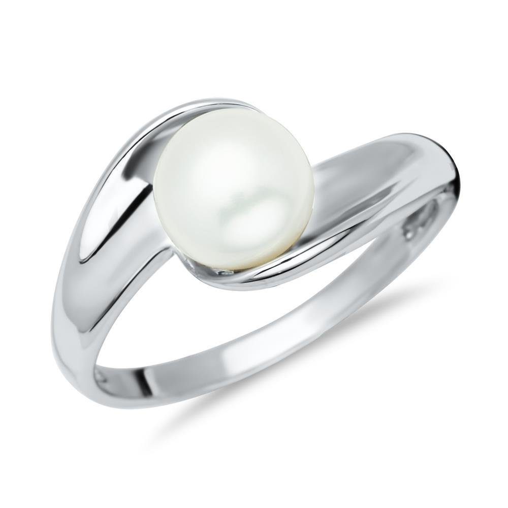 Unique Fingerring 925 Silber Ring mit Perle SR0131