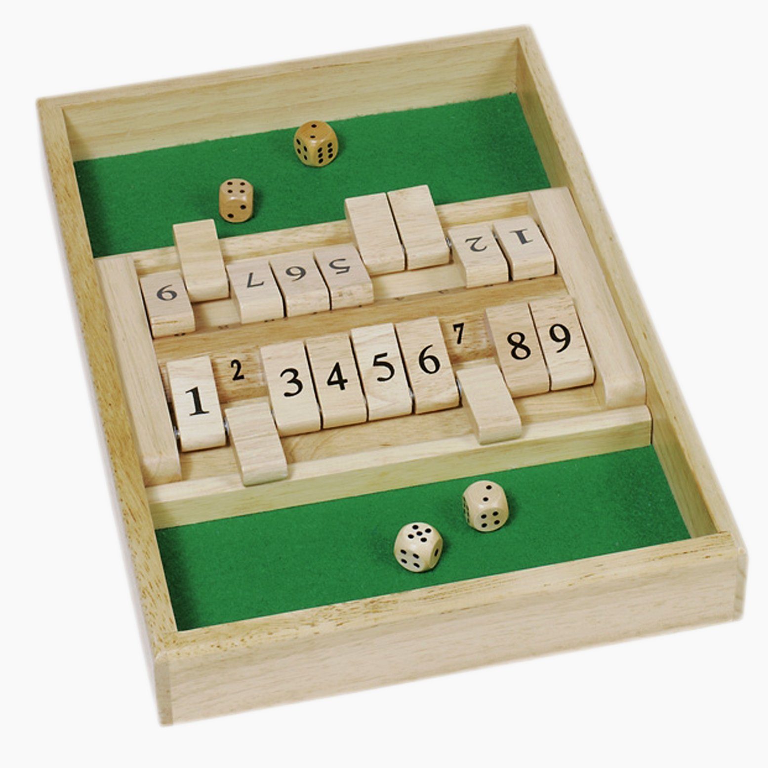 goki Spielesammlung Doppelspiel Shut the box, Shut the box, Doppelspass mit Shut the box