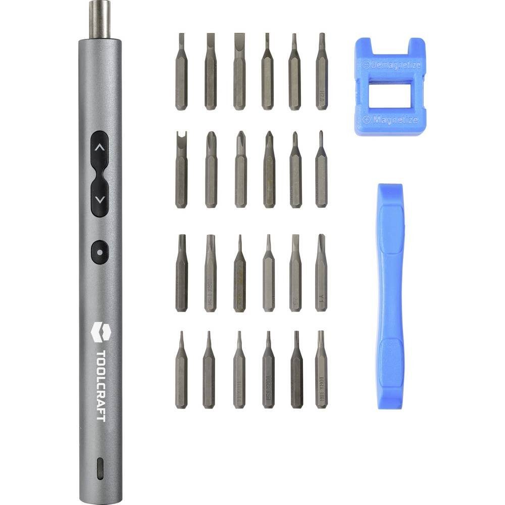 TOOLCRAFT Akku-Stabschrauber Elektro-Schraubendreher Set 28-in-1 günstig online kaufen