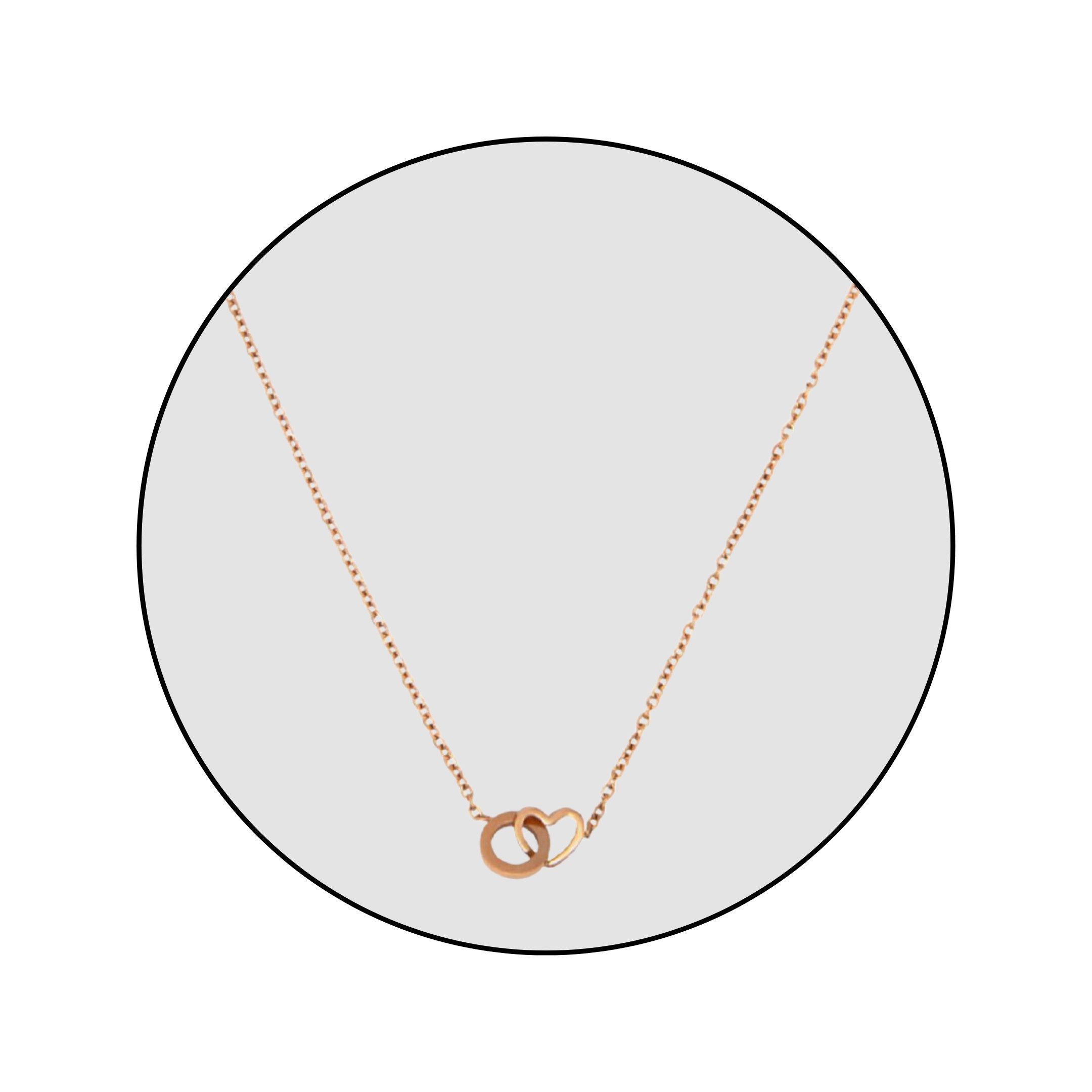 Edelstahlkette Edelstahl Herz Ewigkeit Schmuck Halskette
