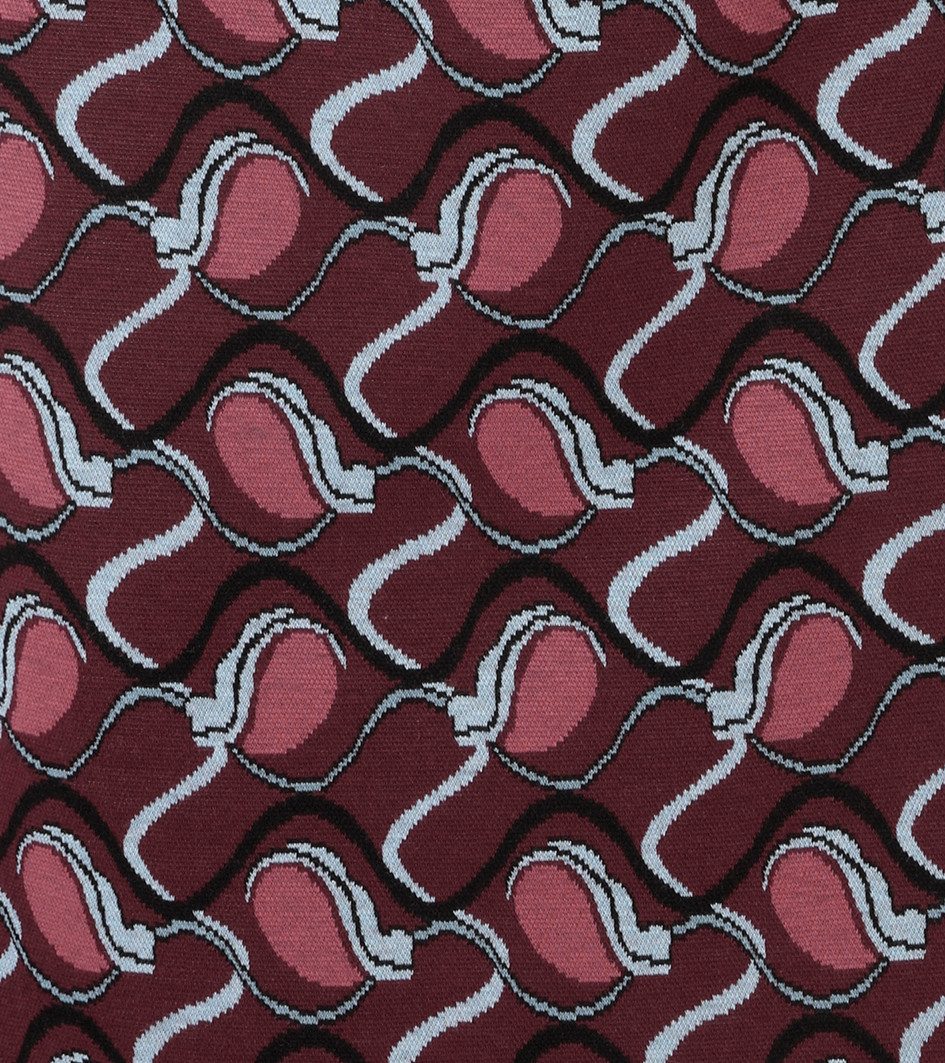 Aniston CASUAL Minirock mit trendfarbigen, grafischem Retro-Muster