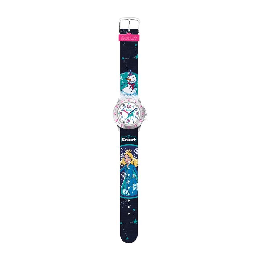 Scout Quarzuhr Scout Quarzuhr Eisprinzessin mit Textilarmband für Mädchen