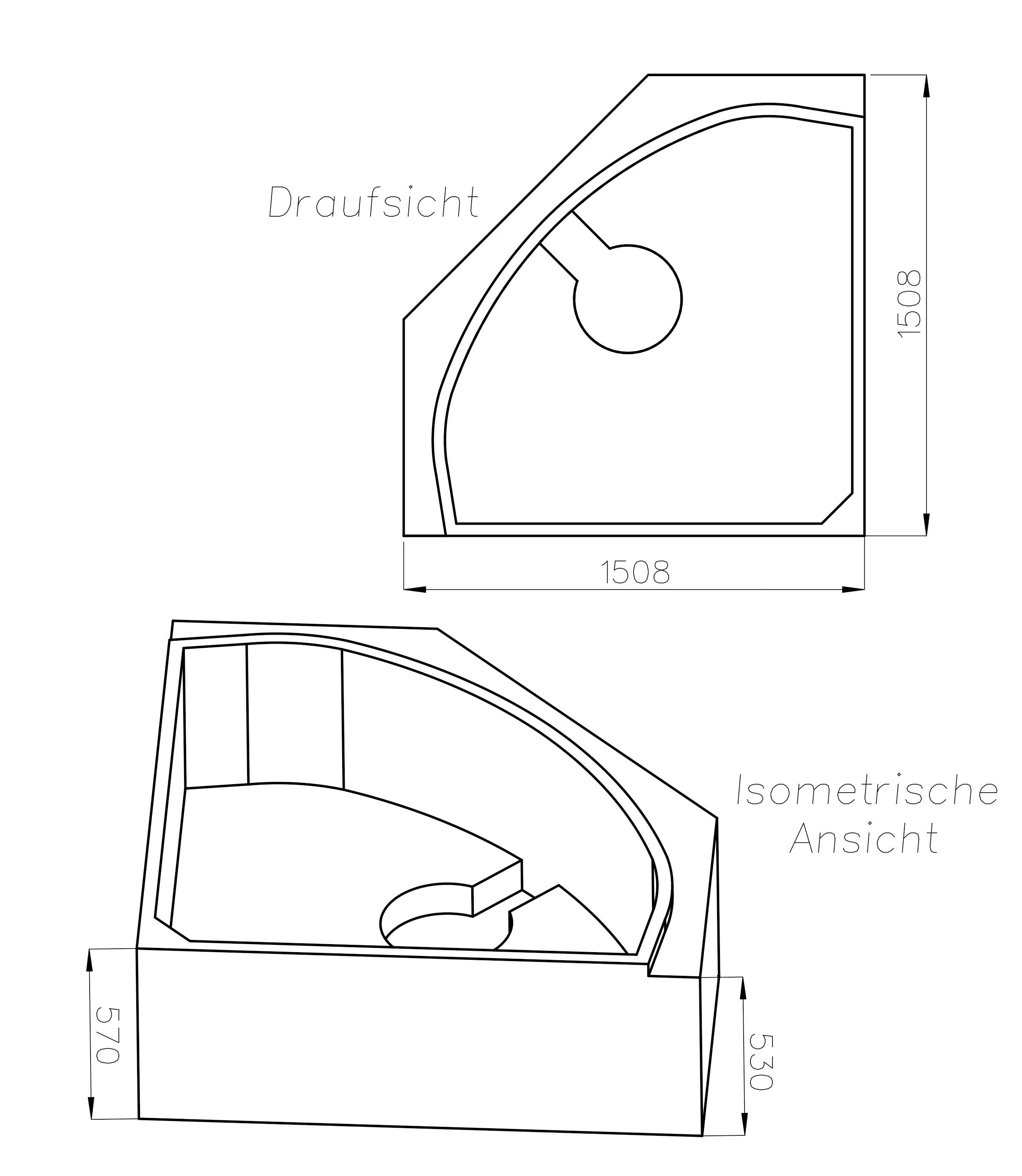 OTTOFOND Eckwanne Madras, (2-tlg), mit Wannenträger