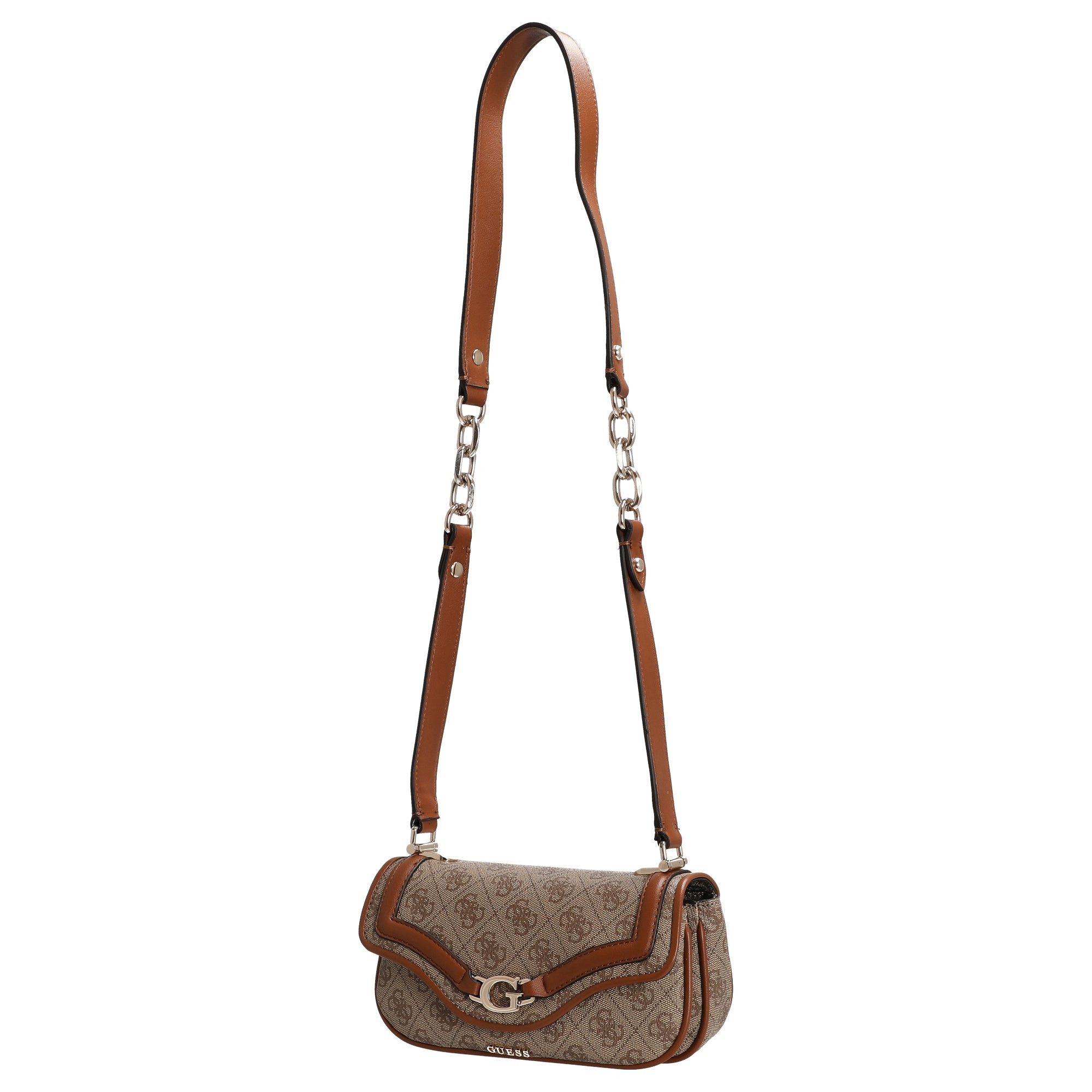 Guess Umhängetasche Dea Flap - Umhängetasche (latte logo) günstig online kaufen