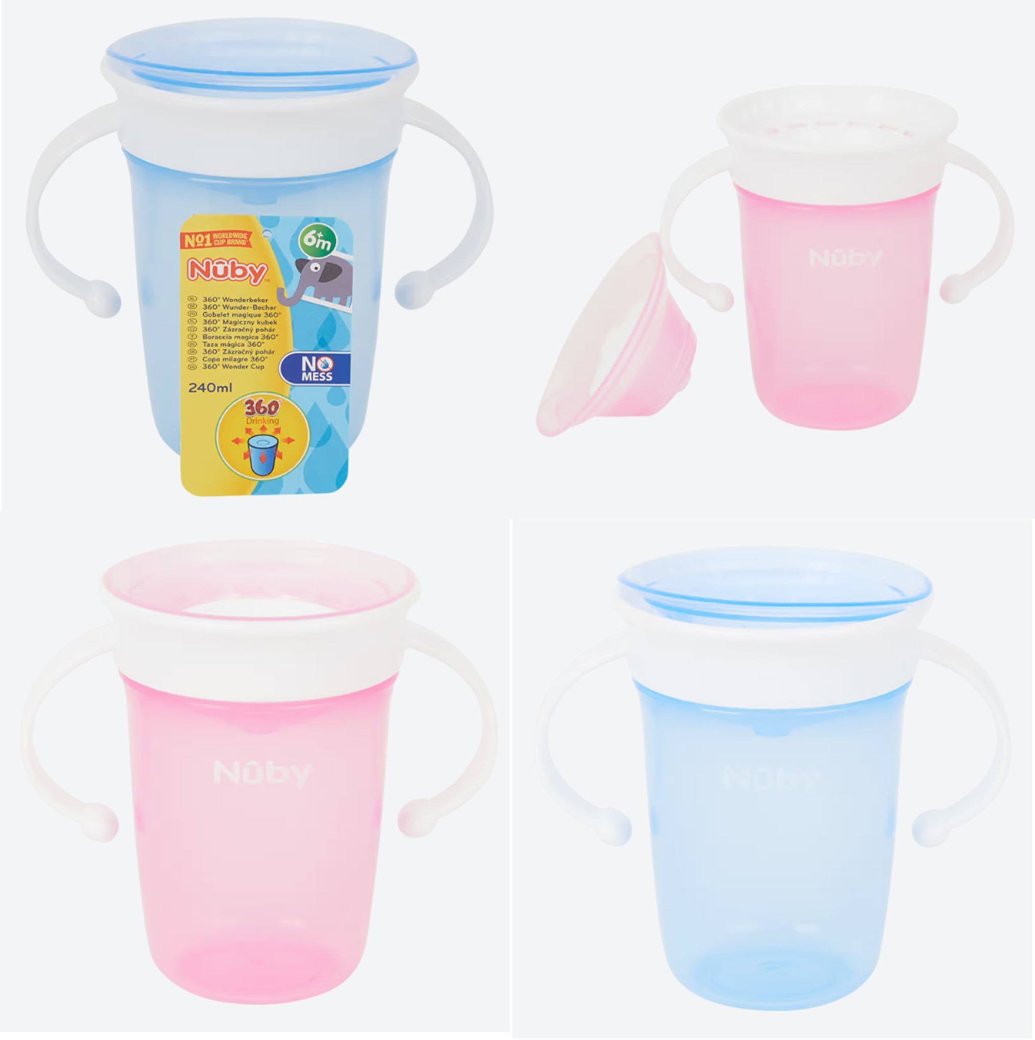 Trinklernbecher Nuby Auslaufsicherer Becher 360 Trinklernbecher Trinkbecher