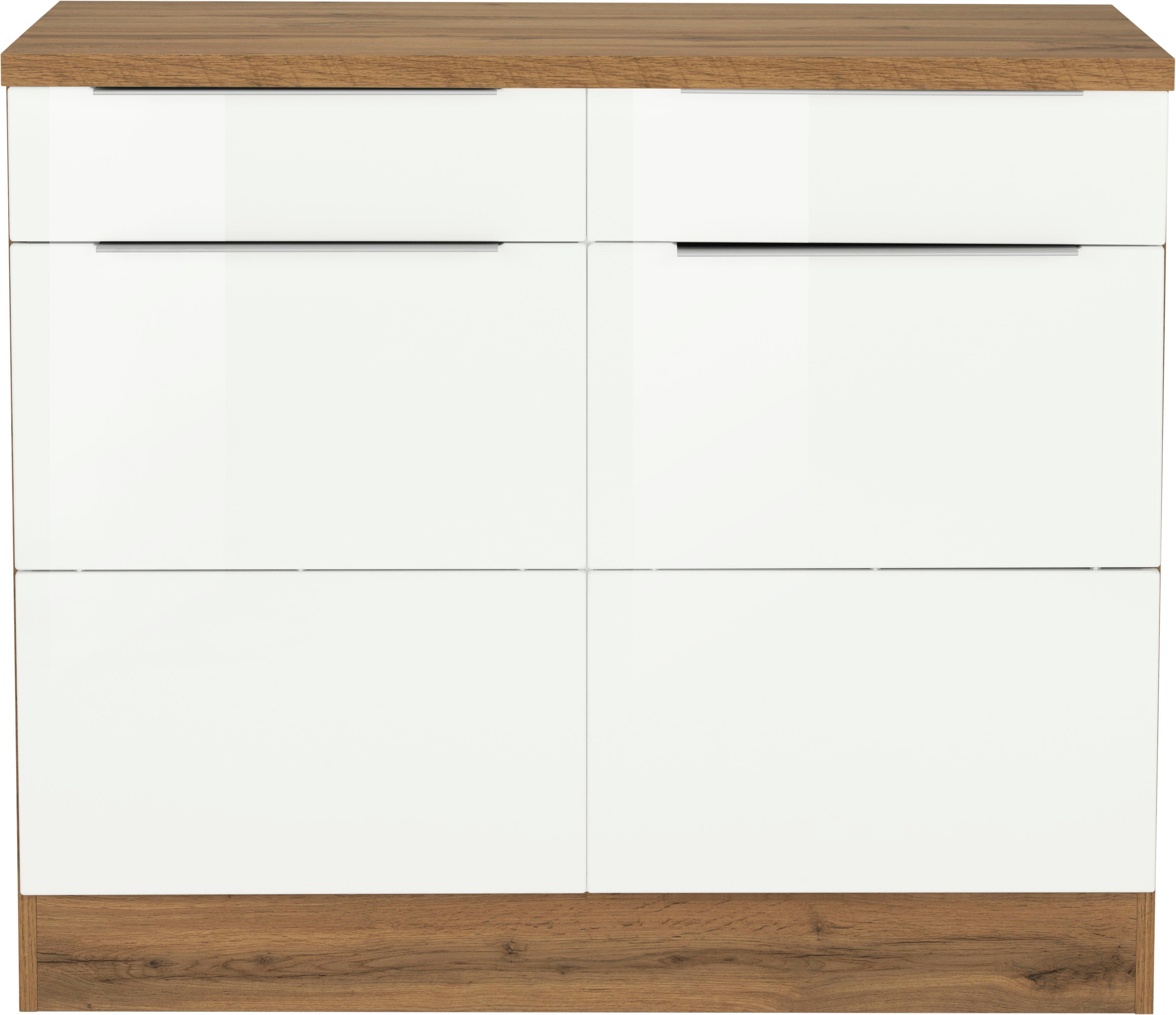 KOCHSTATION Unterschrank KS-Brindisi 100 cm breit, viel Stauraum