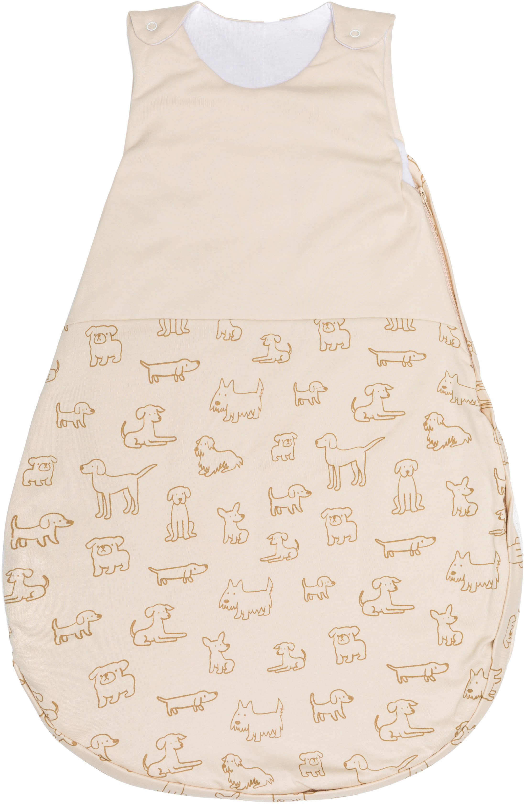 Fillikid Babyschlafsack wattiert, rund, TOG 2,5, für das ganze Jahr und Raumtemperaturen von 15-21°C