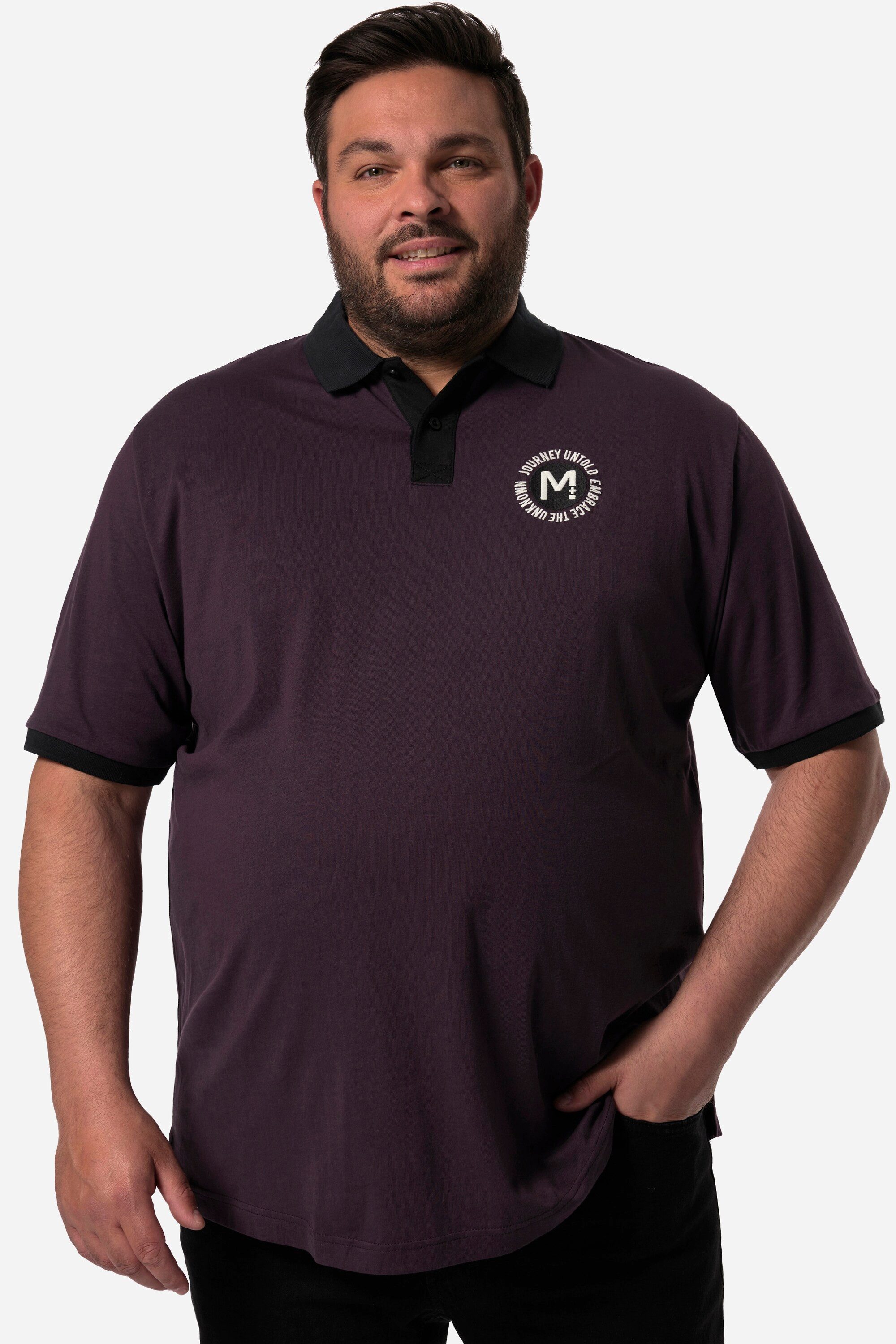 Poloshirt Poloshirt Halbarm Brust-Druck
