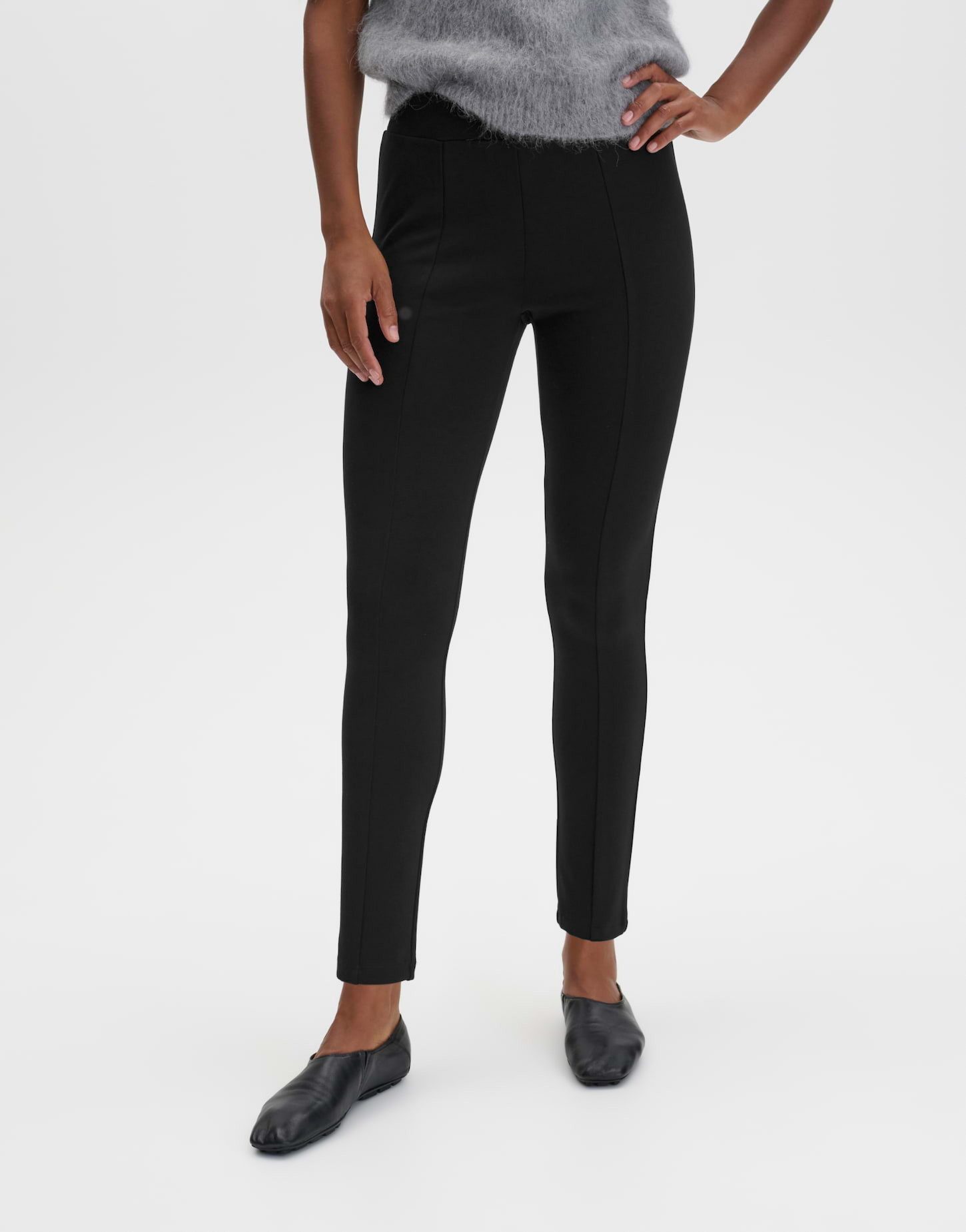 someday Leggings Cimi aus weichem Jersey Schmale Passform mit elastischem Bund und vorderen Teilungsnähten