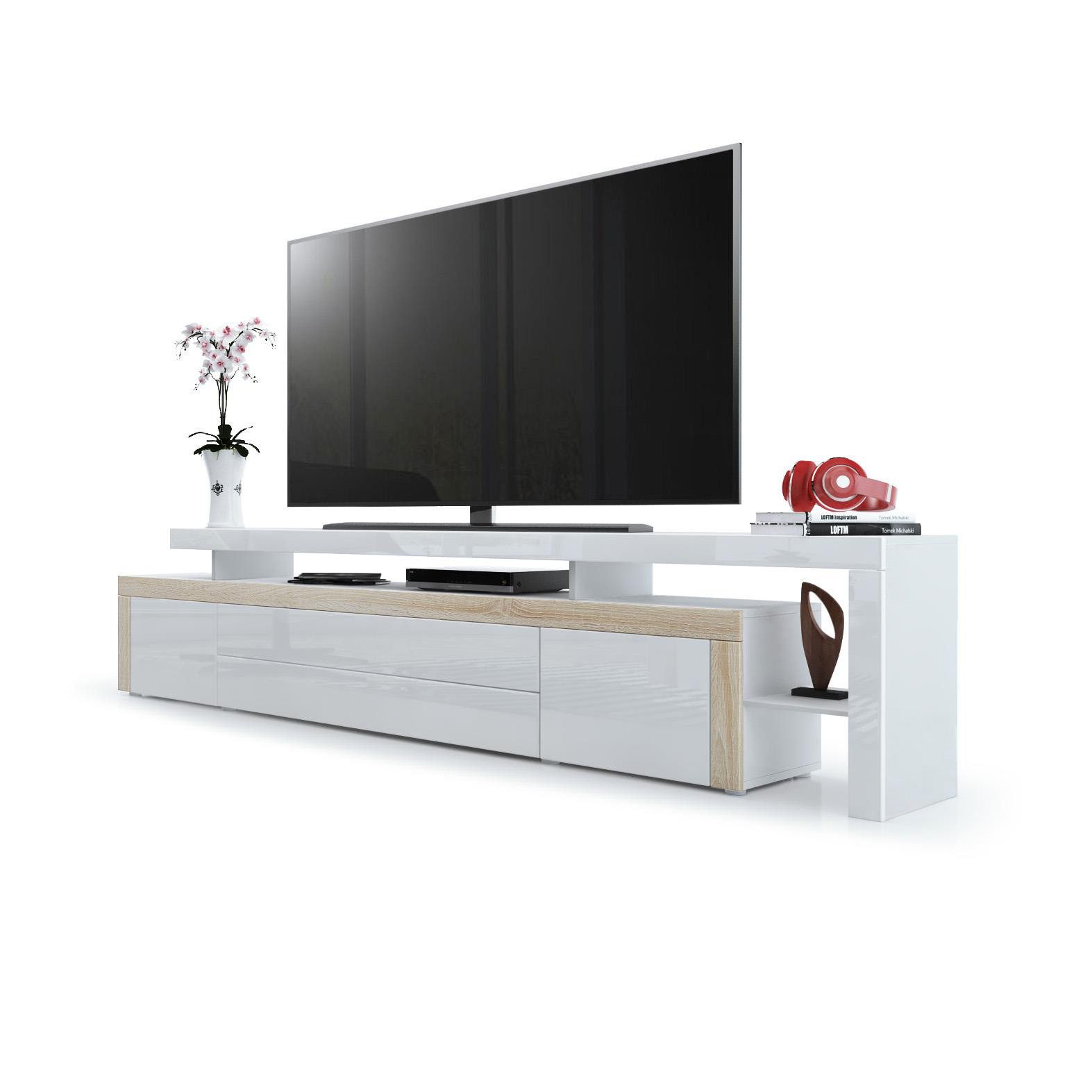 Vladon Lowboard Leon (TV-Kommode, mit zwei günstig online kaufen