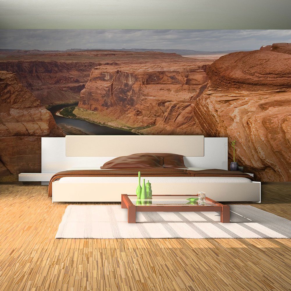 KUNSTLOFT Vliestapete USA - Grand Canyon 3.5x2.7 m, halb-matt, lichtbeständige Design Tapete