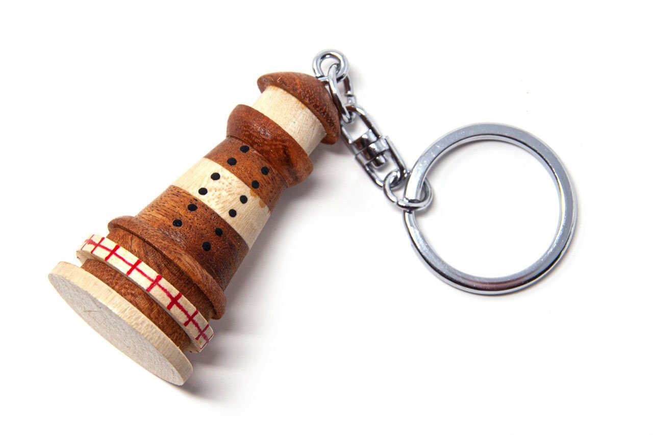 Schlüsselanhänger Holz aus Cornelißen Schlüsselanhänger - Leuchtturm
