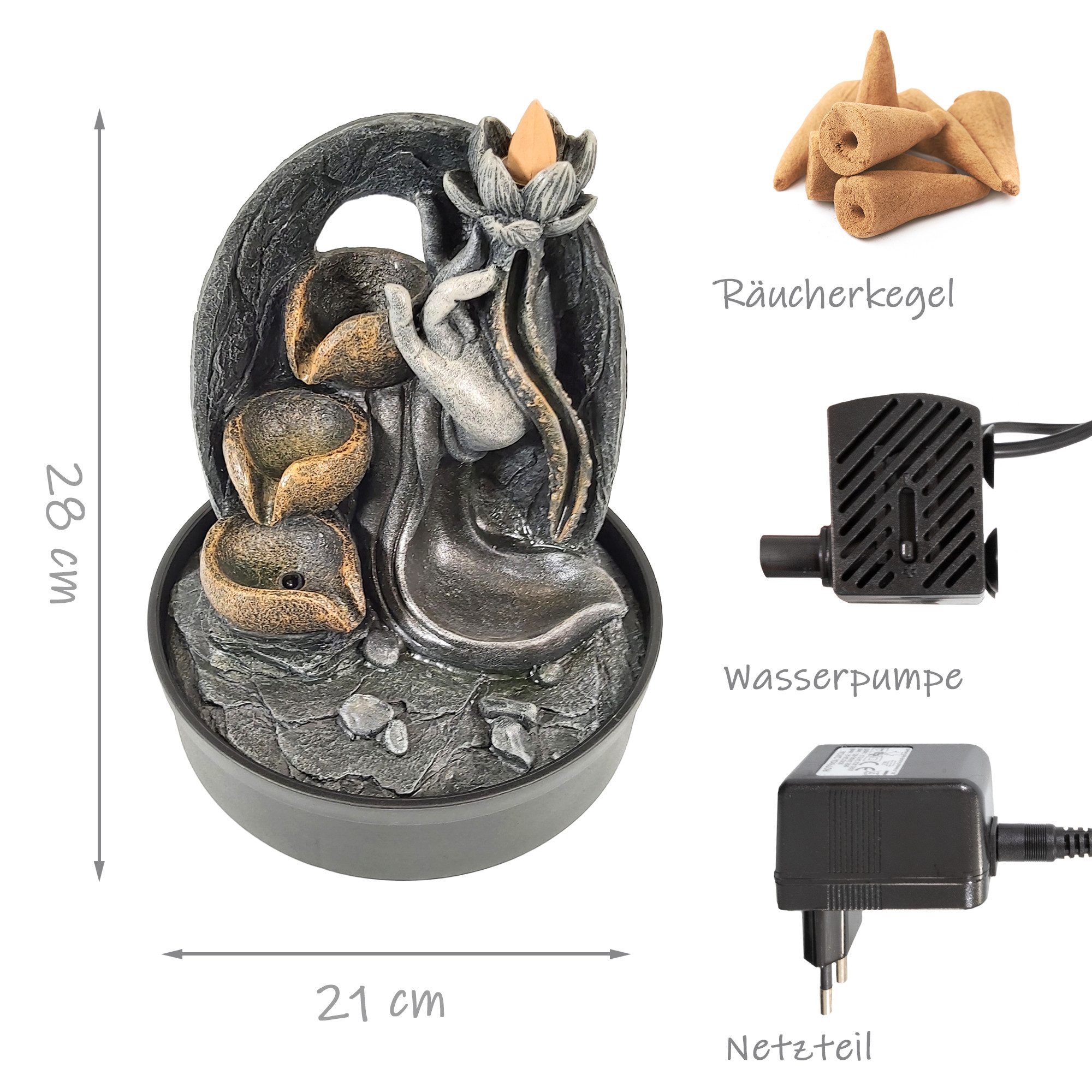 Lemodo Zimmerbrunnen 2 in 1 Tischbrunnen günstig online kaufen