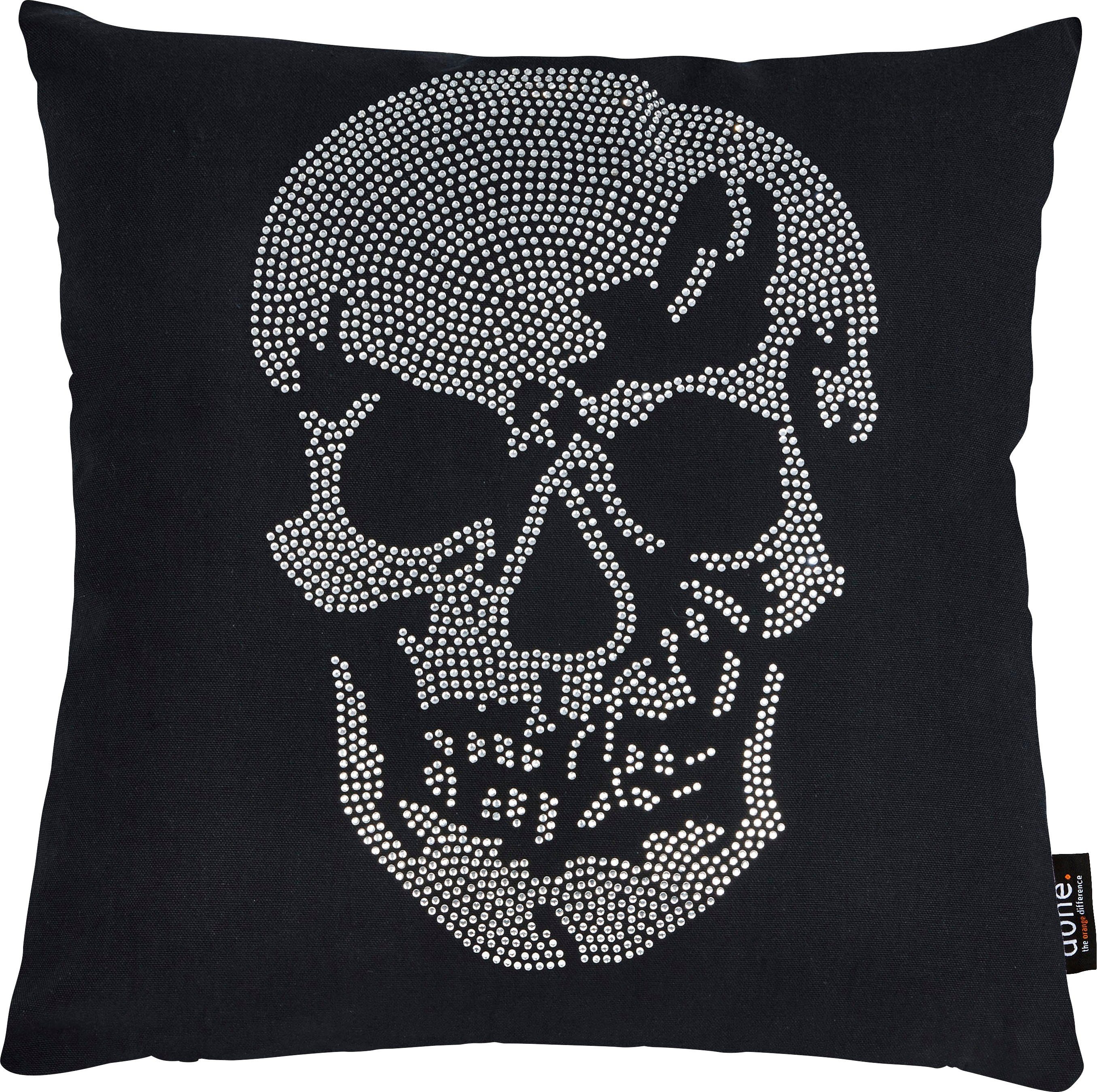 done.® Dekokissen Stone Skull, mit Totenkopf-Applikation, günstig online kaufen