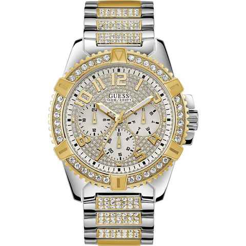 Guess Multifunktionsuhr FRONTIER, W0799G4, Armbanduhr, Quarzuhr, Herrenuhr